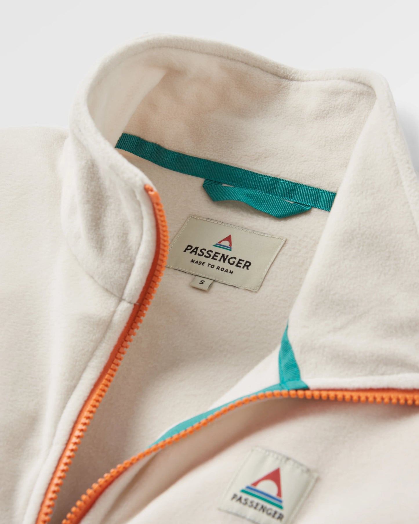 Ayla Recycled Micro Polartec® Fleece - Vintage White - Flatlay