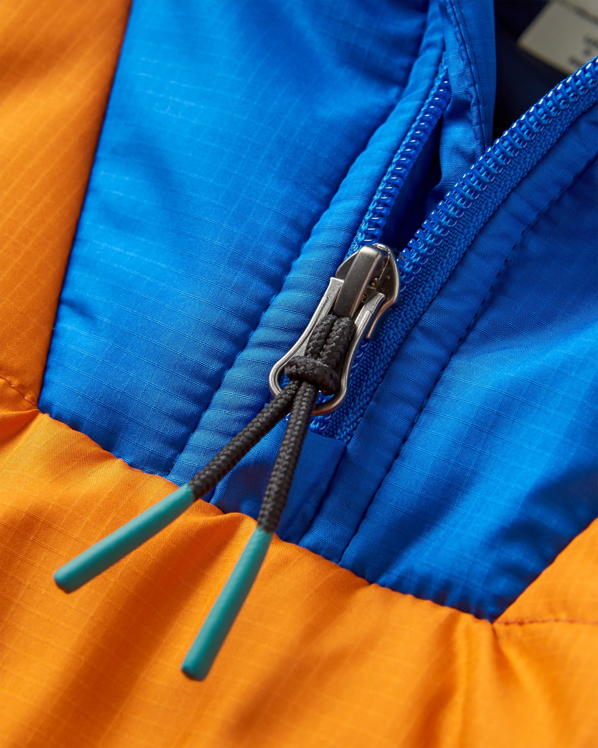 Ocean Recycled Insulated 1/2 Zip Jacket - Sunrise Orange - Flatlay