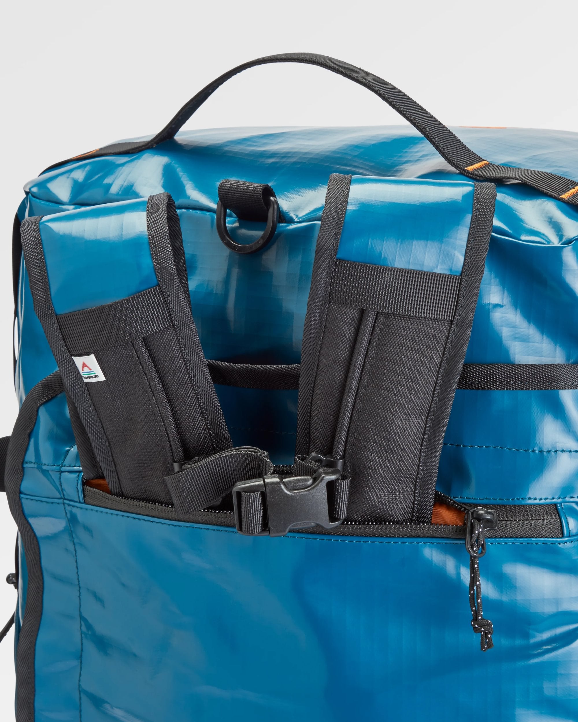 Roamer Recycled 60L Duffel Bag - Tidal Blue - Flatlay