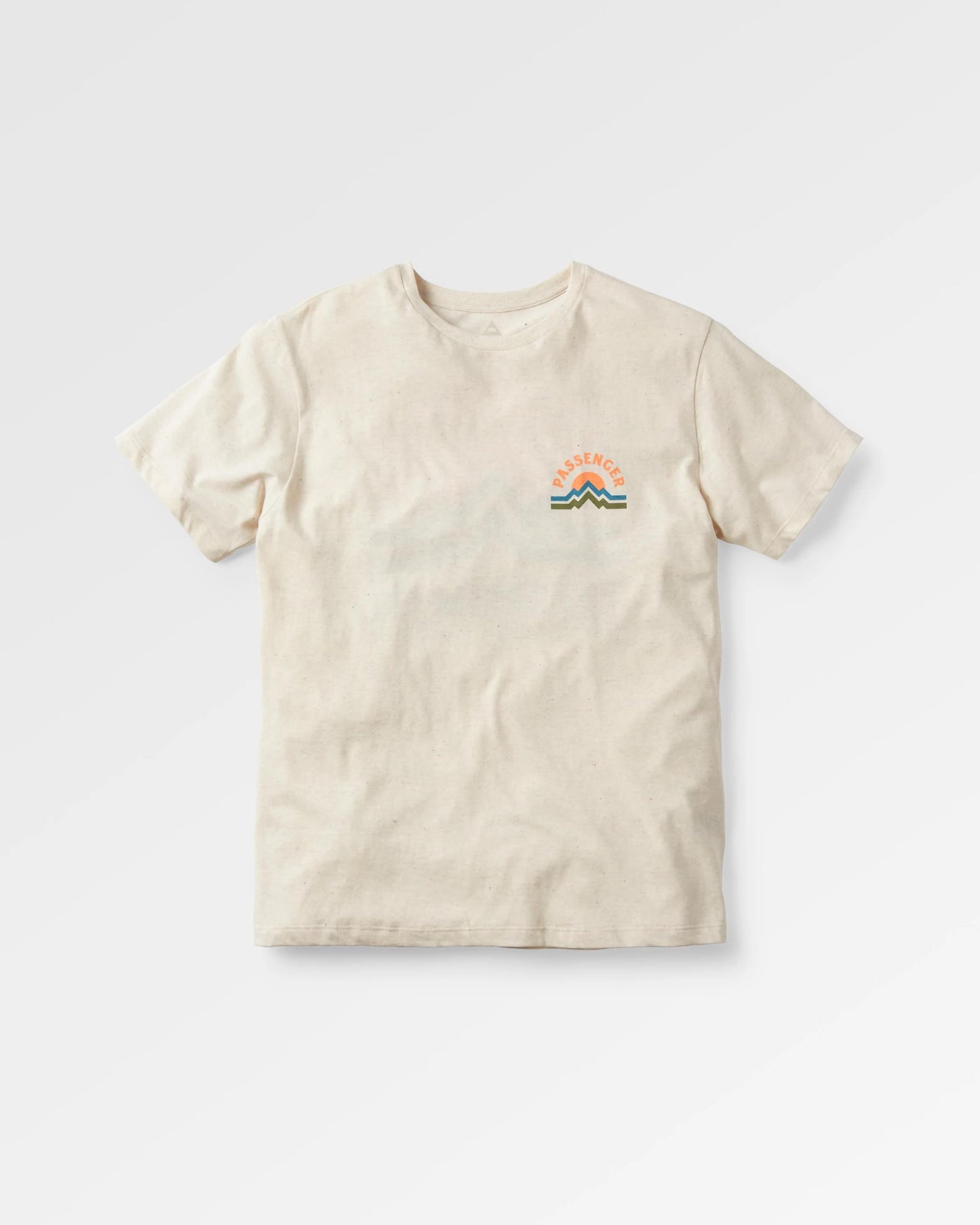 Breathe Recycled Cotton T-Shirt - Milky Marl - Flatlay