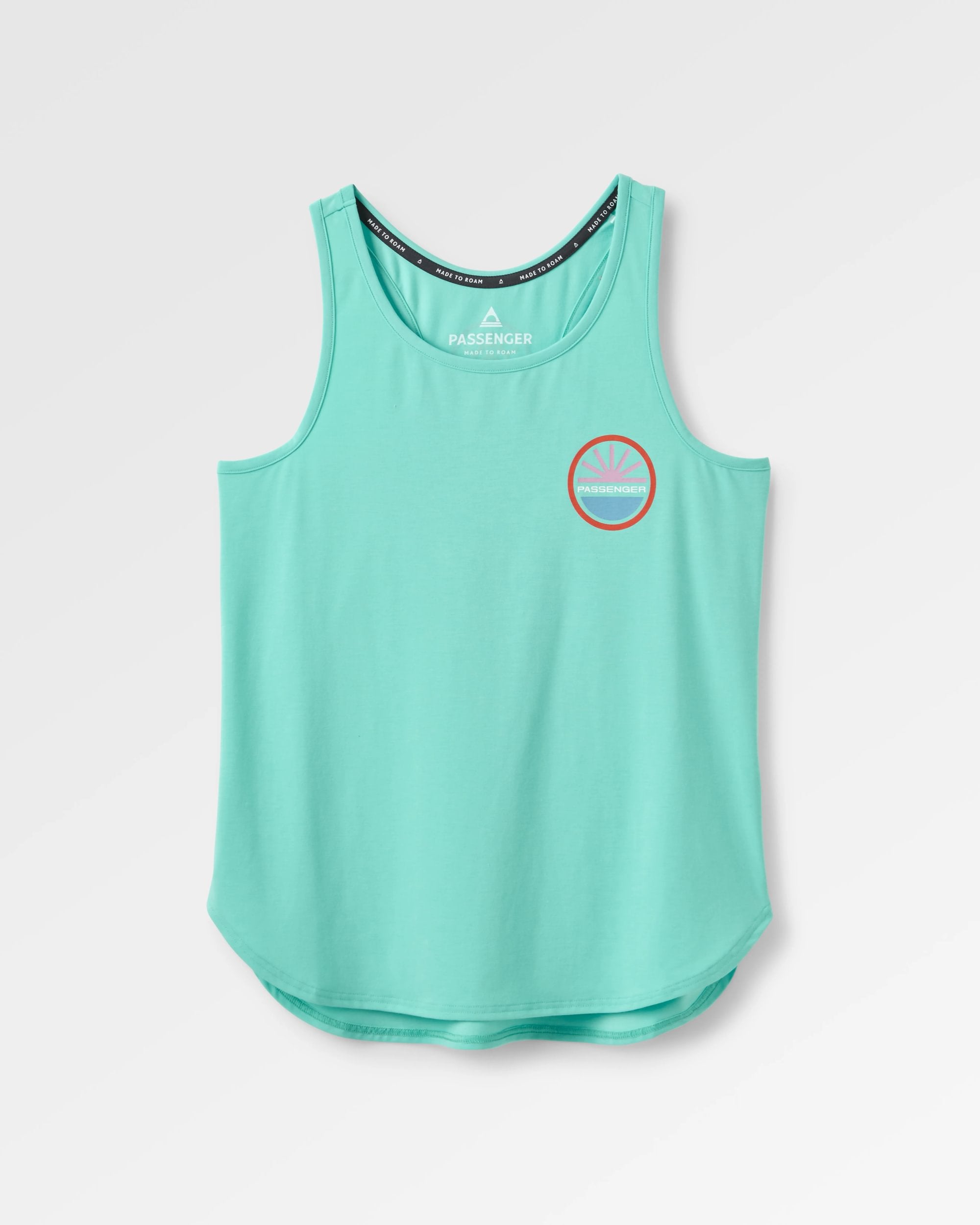 Chase The Light Active Vest - Aqua - Flatlay