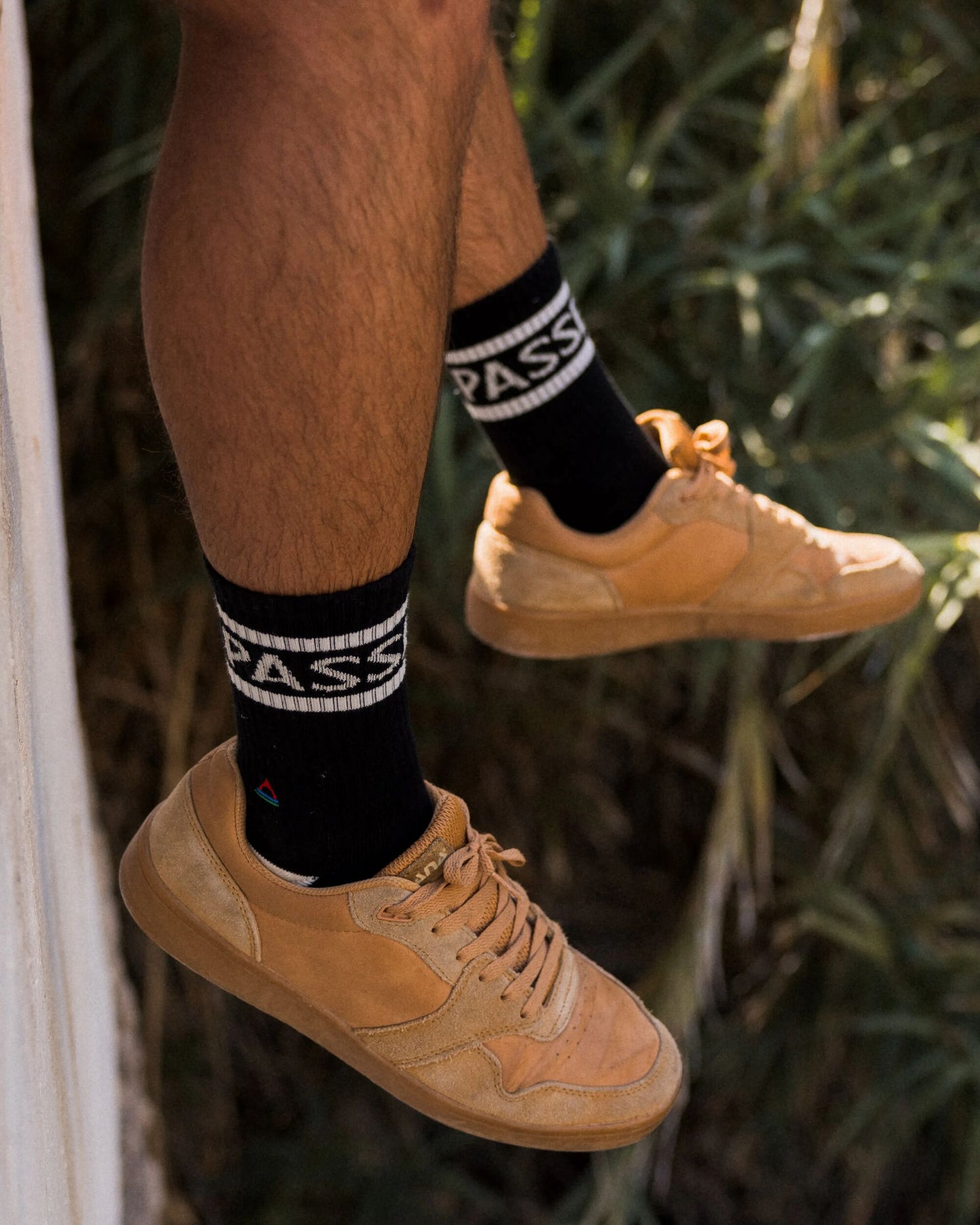 MensClassic Passenger Crew Socks - Black - Lifestyle