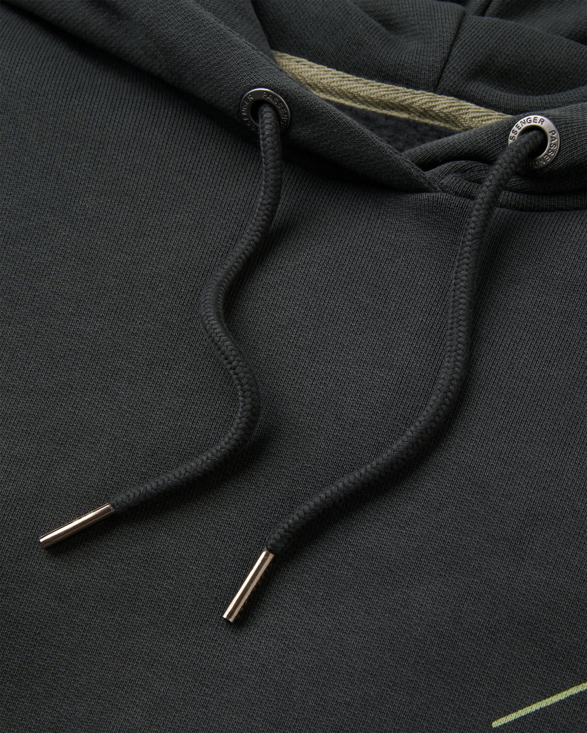 Slow Escape Recycled Cotton Hoodie - Black - Flatlay