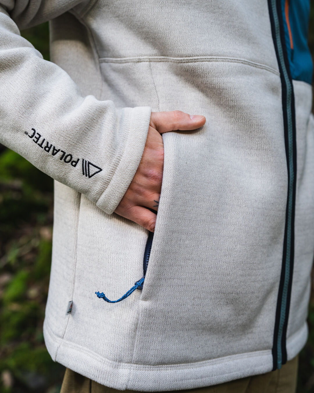Men's Incline Recycled Polartec® Fleece - Vintage White - Lifestyle - Male