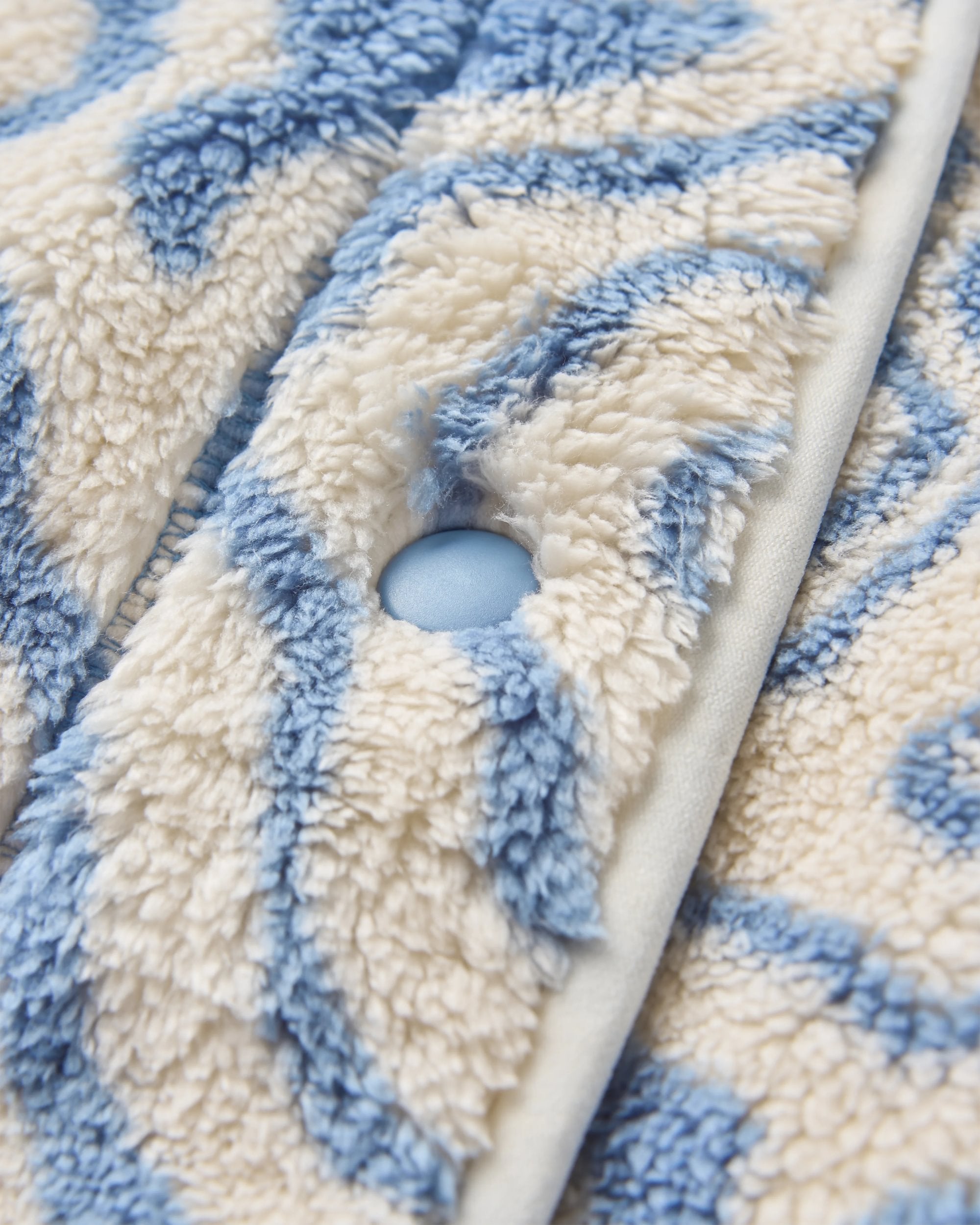 Iris Collarless Recycled Fleece - Strata Swirl Birch - Flatlay