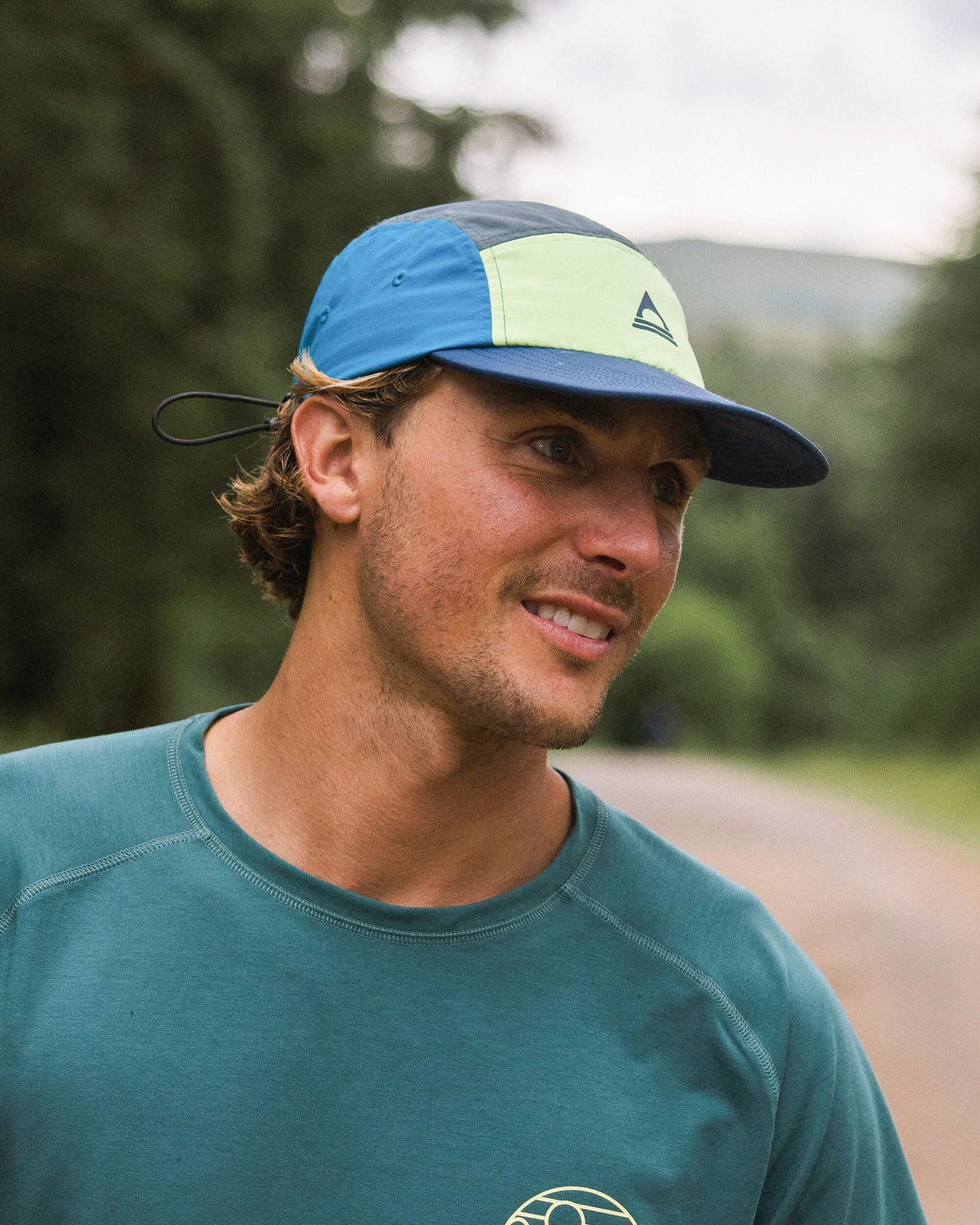 MensEmerge 5 Panel Trail Cap - Bluejay Multi - Lifestyle