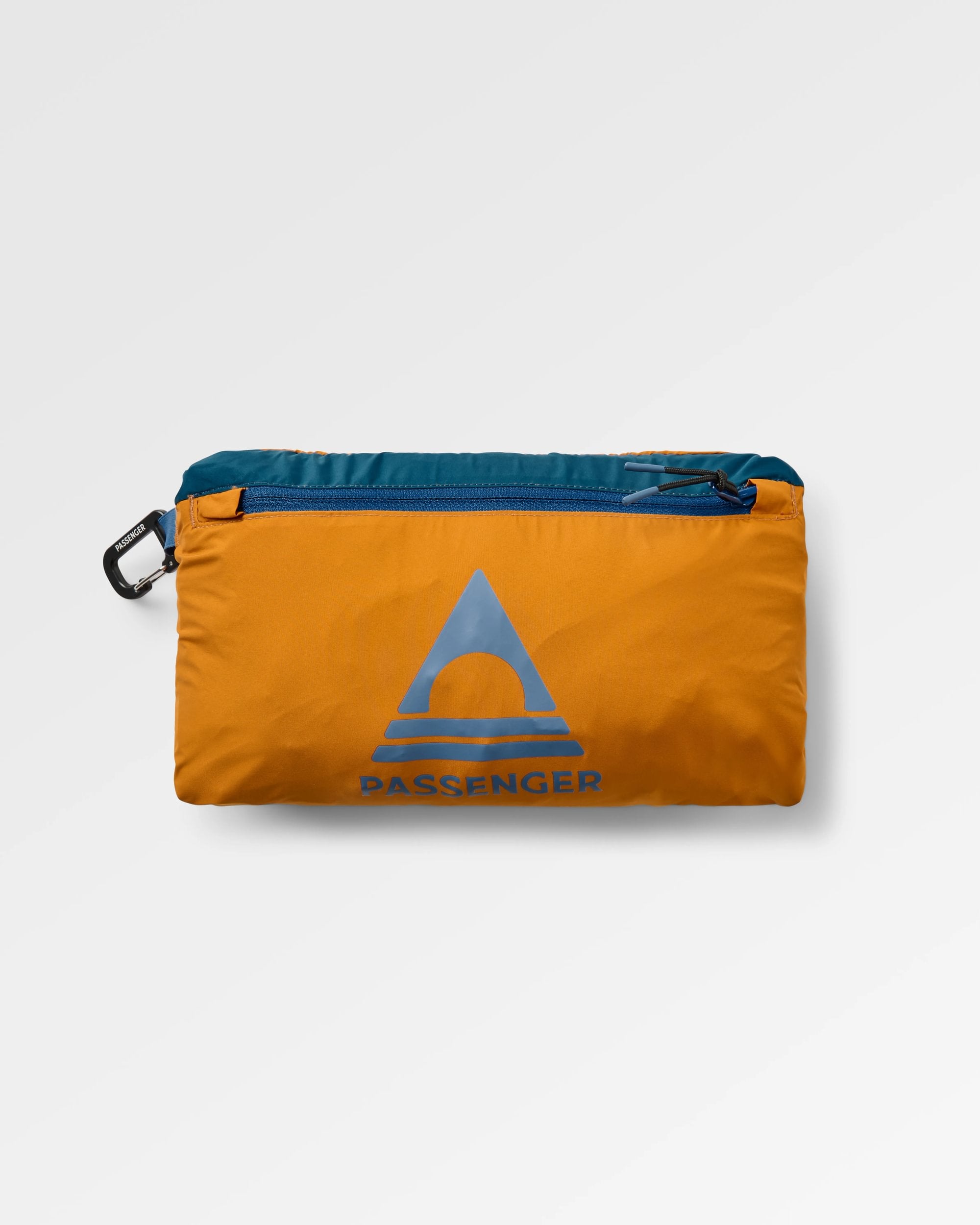 Ashland Down Recycled Gilet - Retro Orange/Tidal Blue - Flatlay