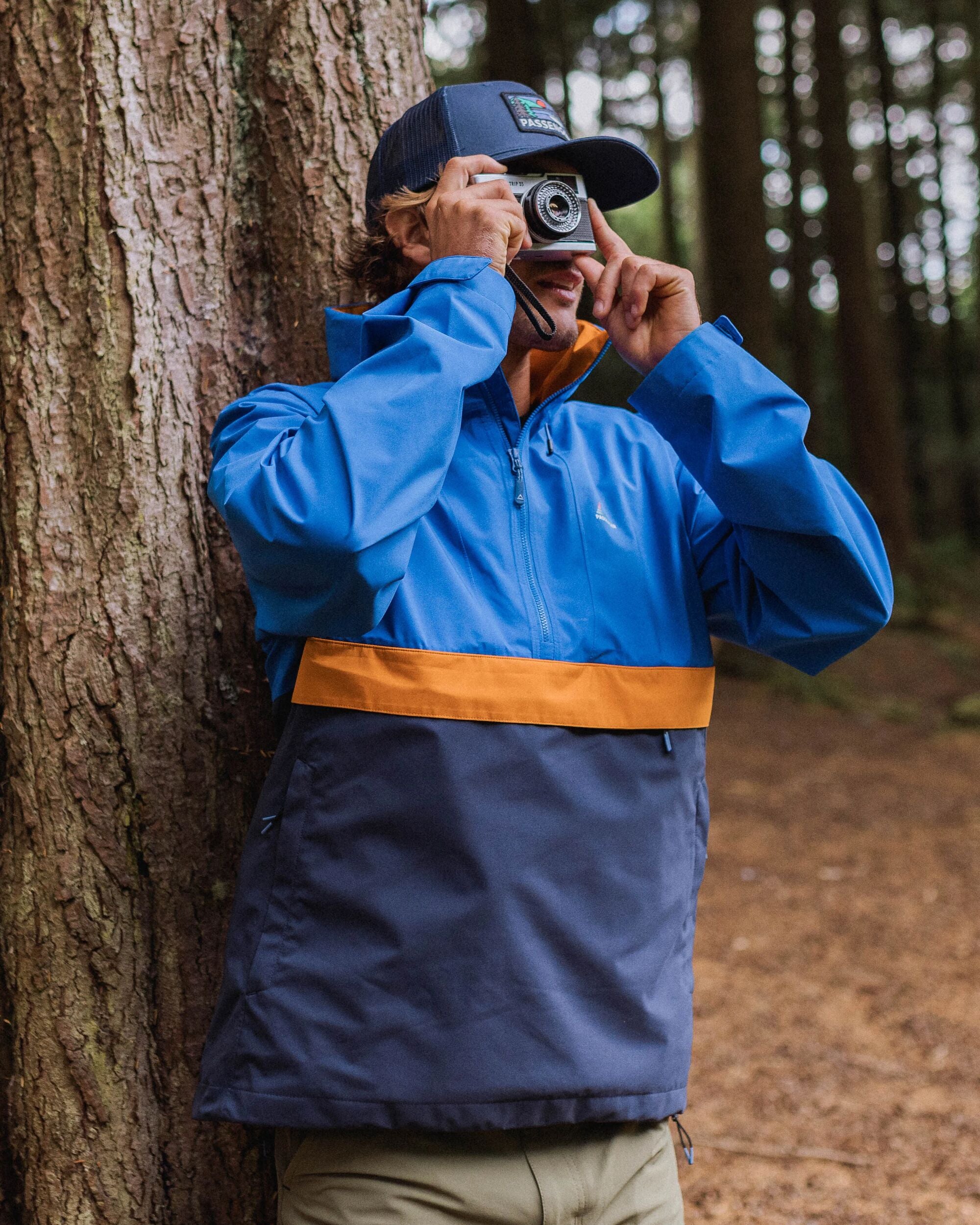 Diablo Recycled Waterproof Anorak - Azure Blue - Lifestyle