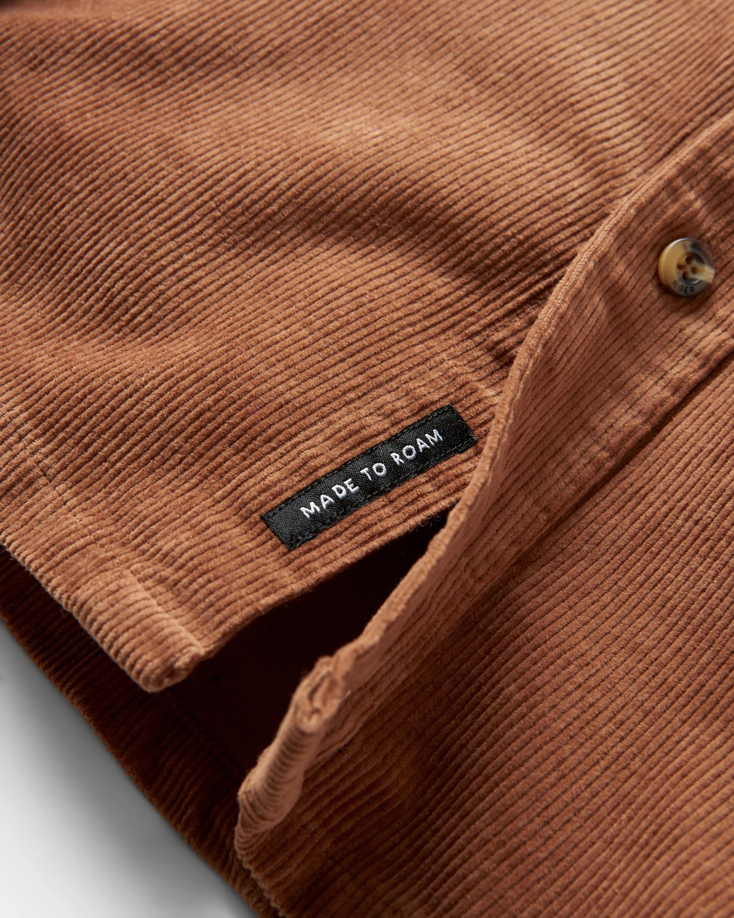 Backcountry Cord Shirt - Toffee - Flatlay