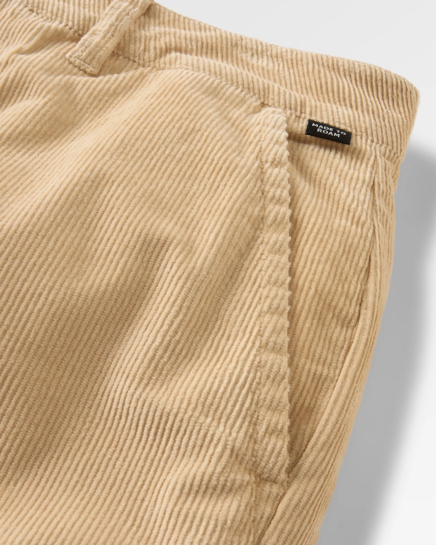 365 Cord Trouser - Stone - Flatlay
