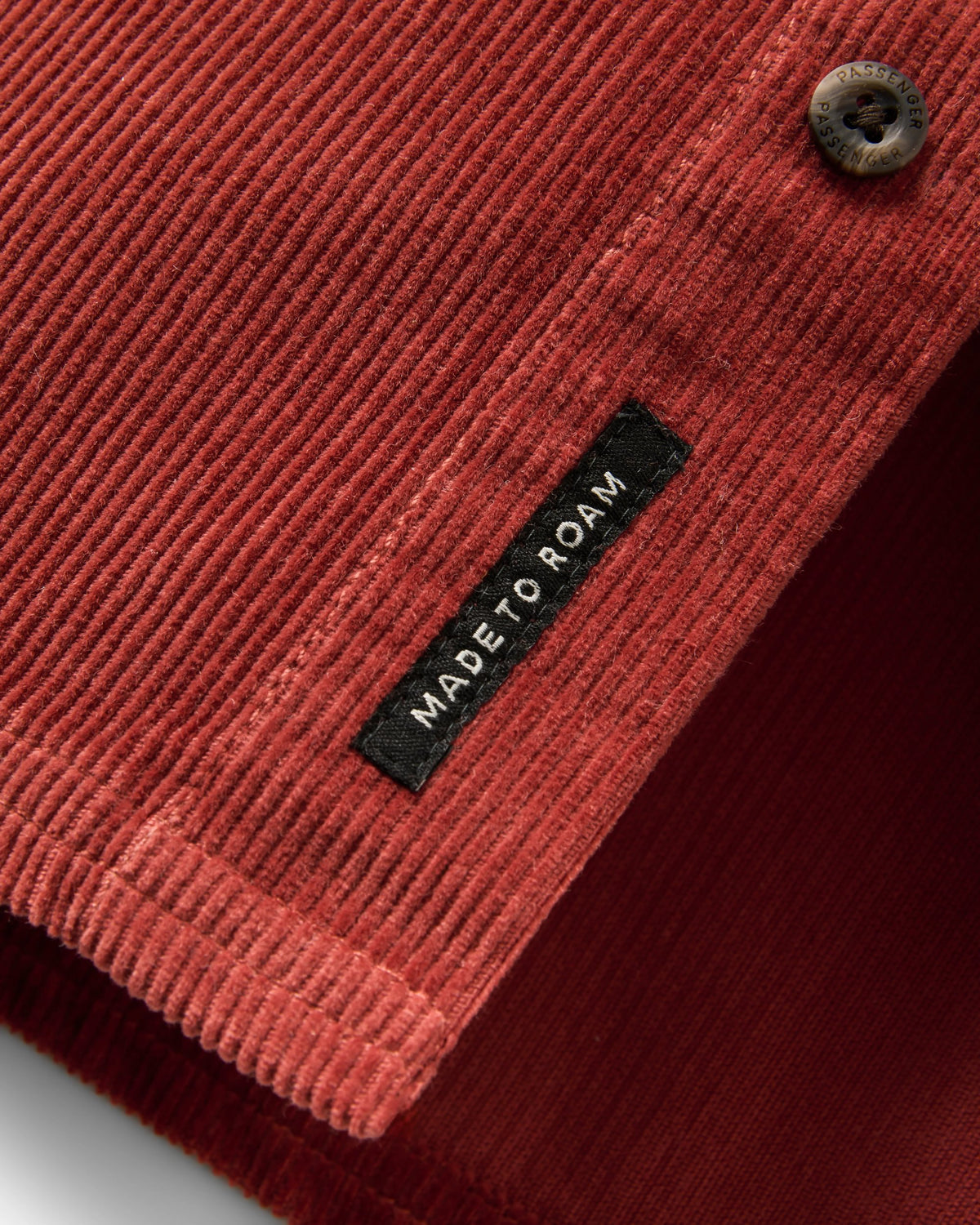 Backcountry Short Sleeve Cord Shirt - Redwood - Flatlay