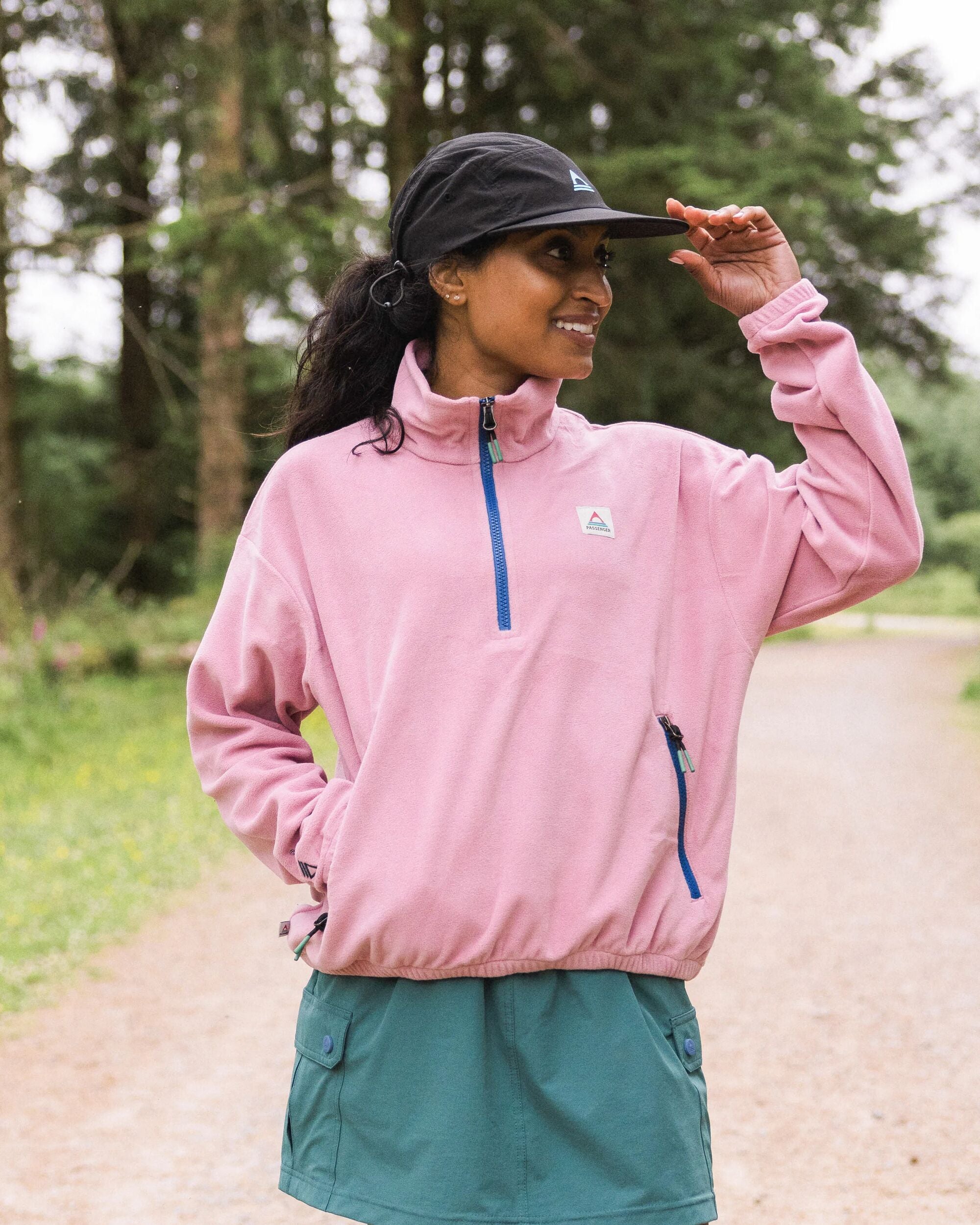 Ayla Recycled Micro Polartec® Fleece - Pink Haze - Lifestyle