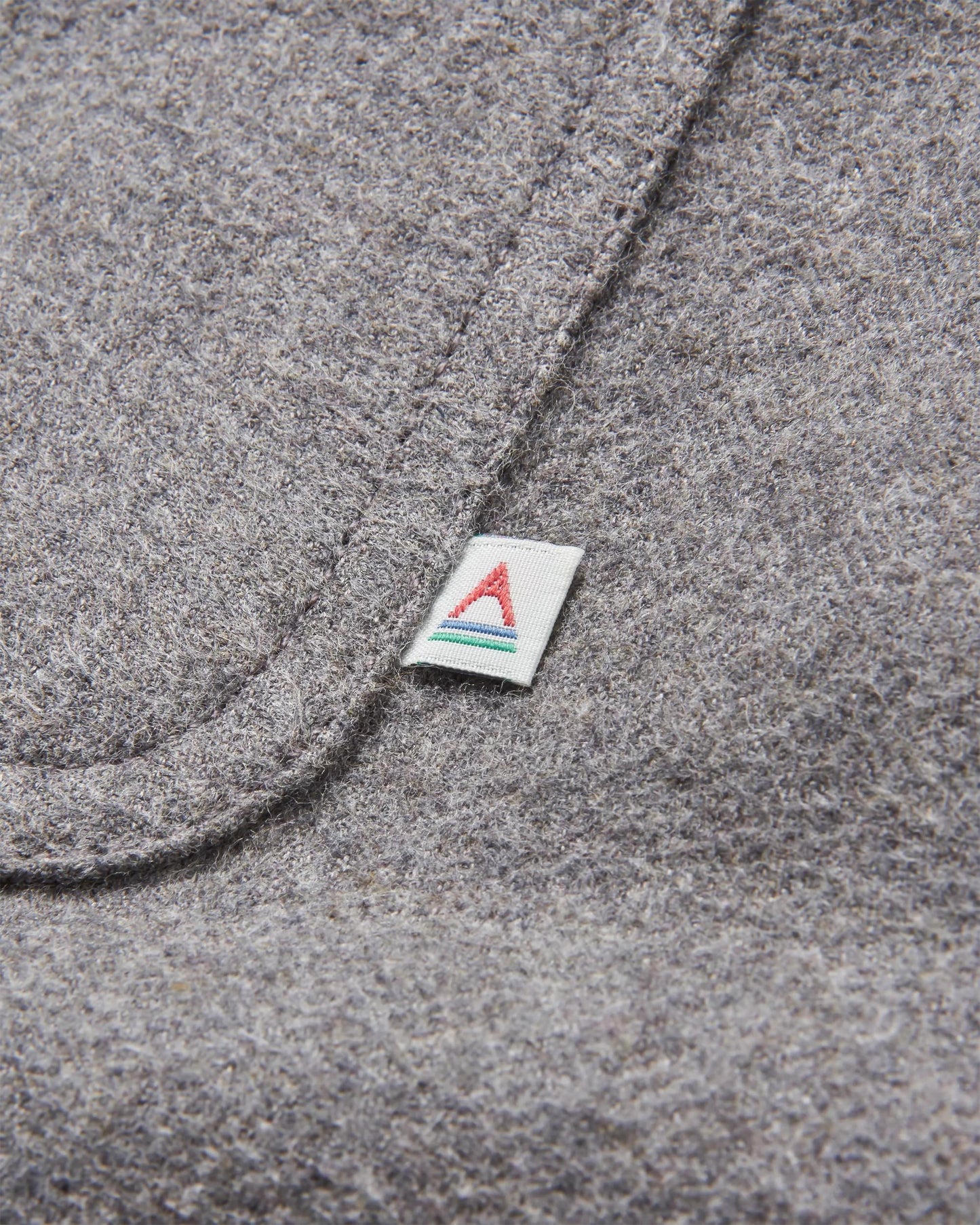 Freestyle Sherpa-Lined Overshirt - Grey Marl - Flatlay