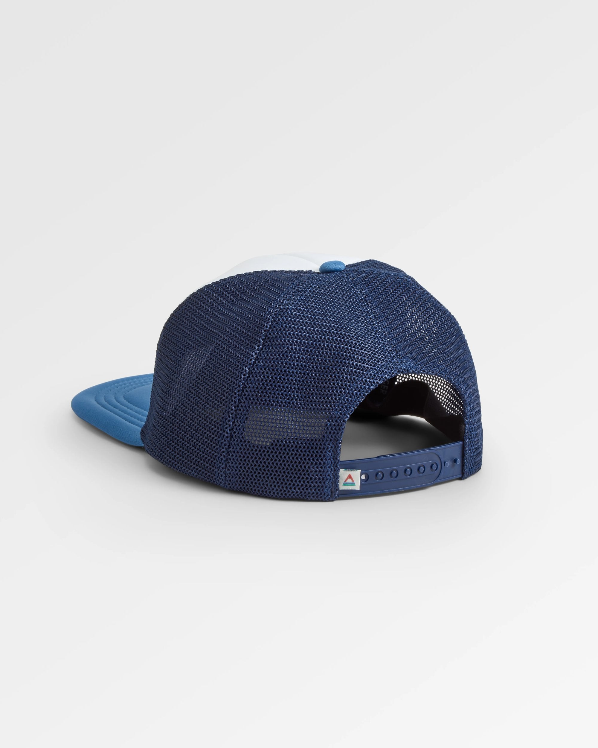 Odyssey Active Trucker Cap - Navy/ Moonlight Blue - Flatlay