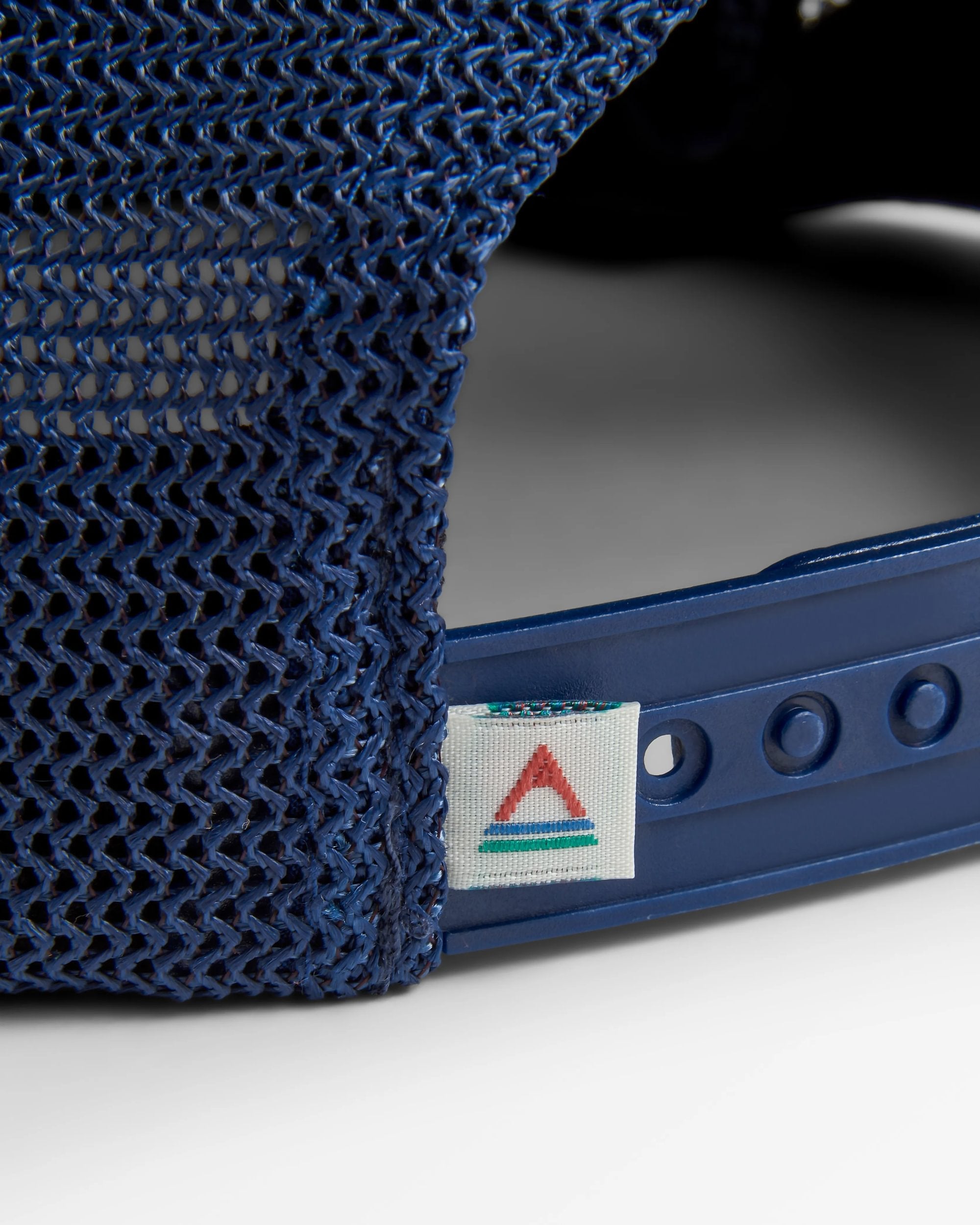 Odyssey Active Trucker Cap - Navy/ Moonlight Blue - Flatlay