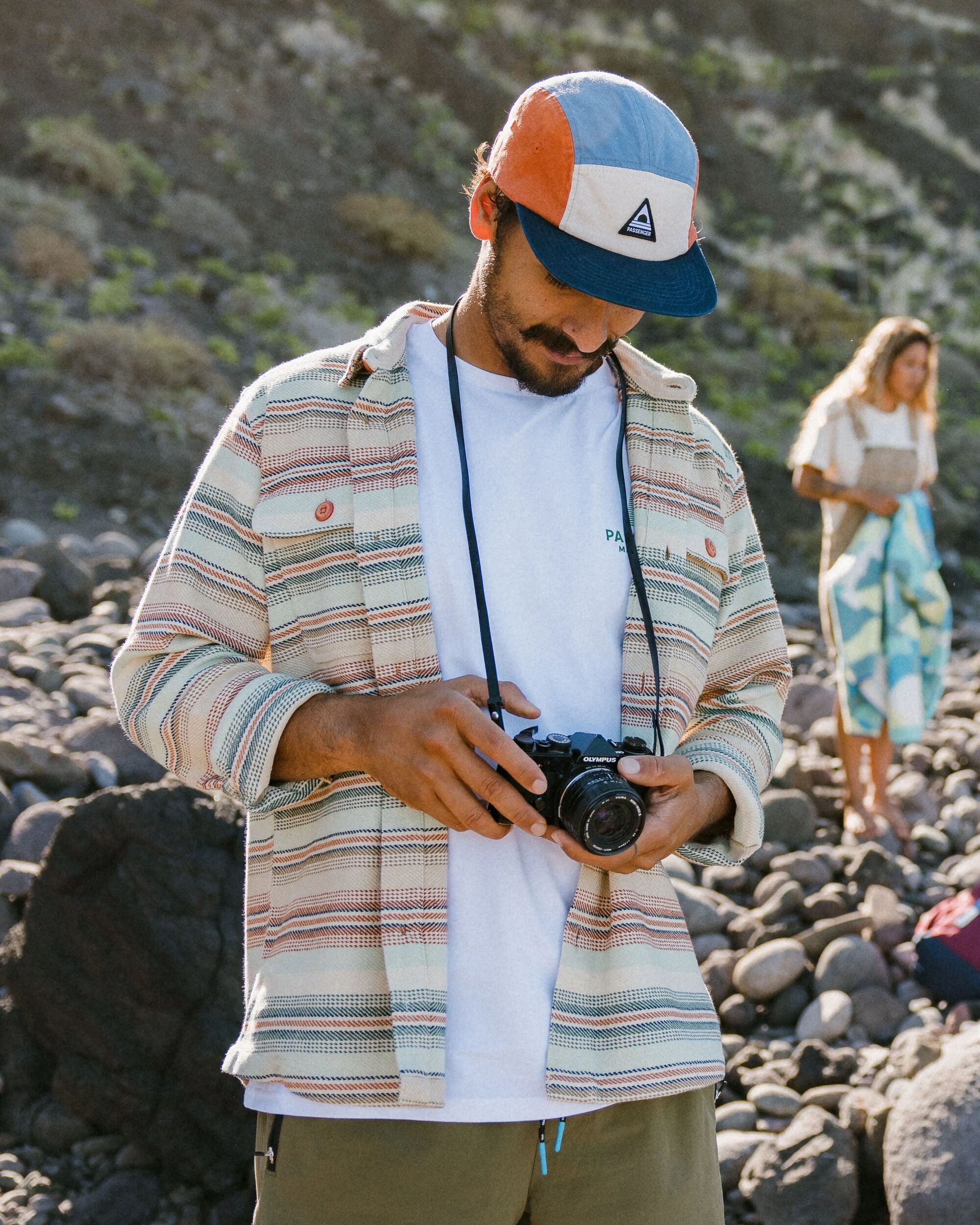 Island Twill Shirt - Birch Beach Stripe - Lifestyle