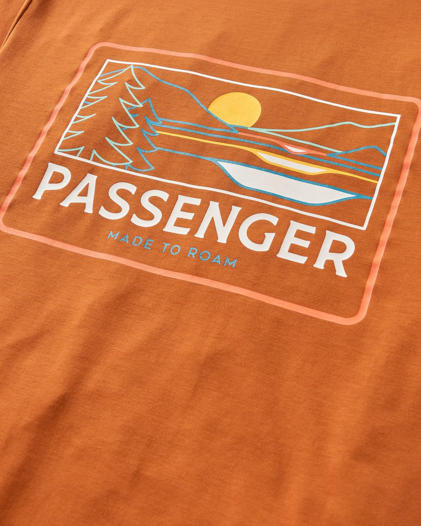 Roamer Men's Recycled Active T-Shirt - Glazed Ginger - Flatlay