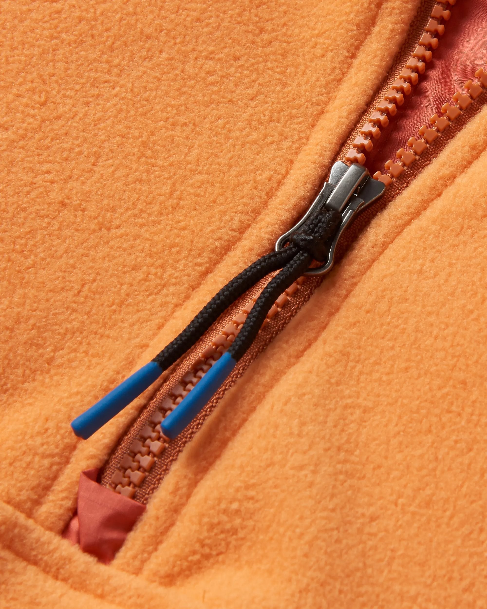 Sorrel Recycled Polar Fleece - Apricot - Flatlay