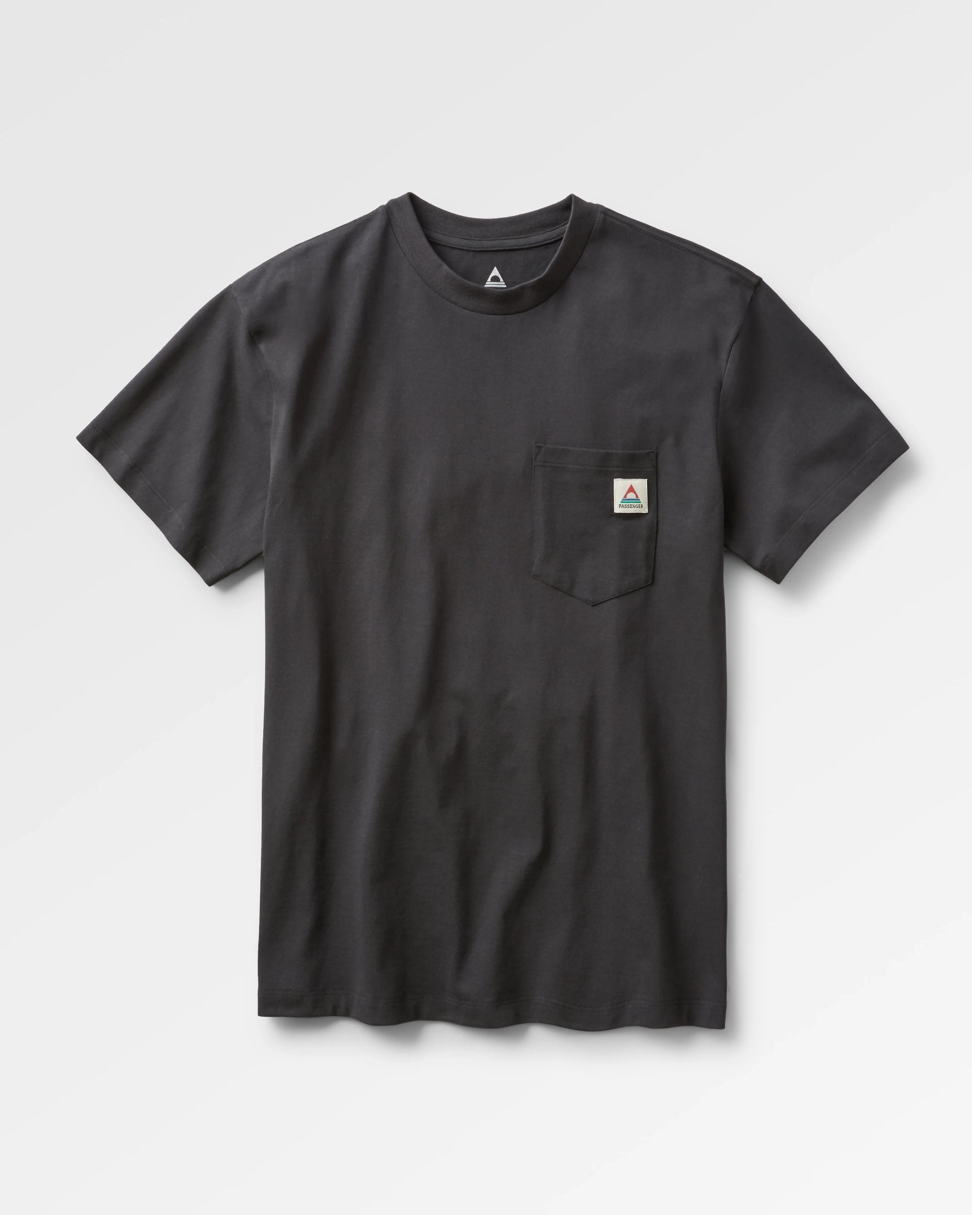 Heritage Organic Relaxed Fit T-Shirt - Black - Flatlay