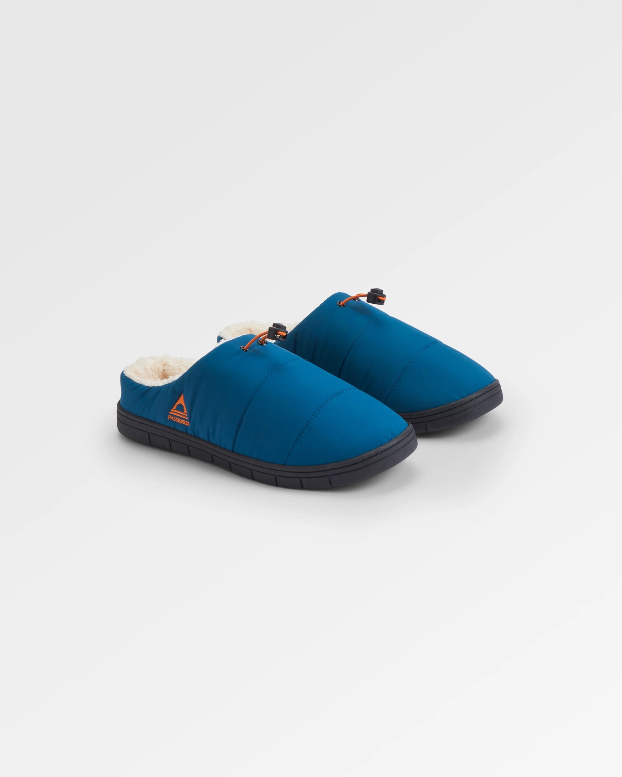 Step Out Men's Fleece Lined Slipper - Tidal Blue - Flatlay