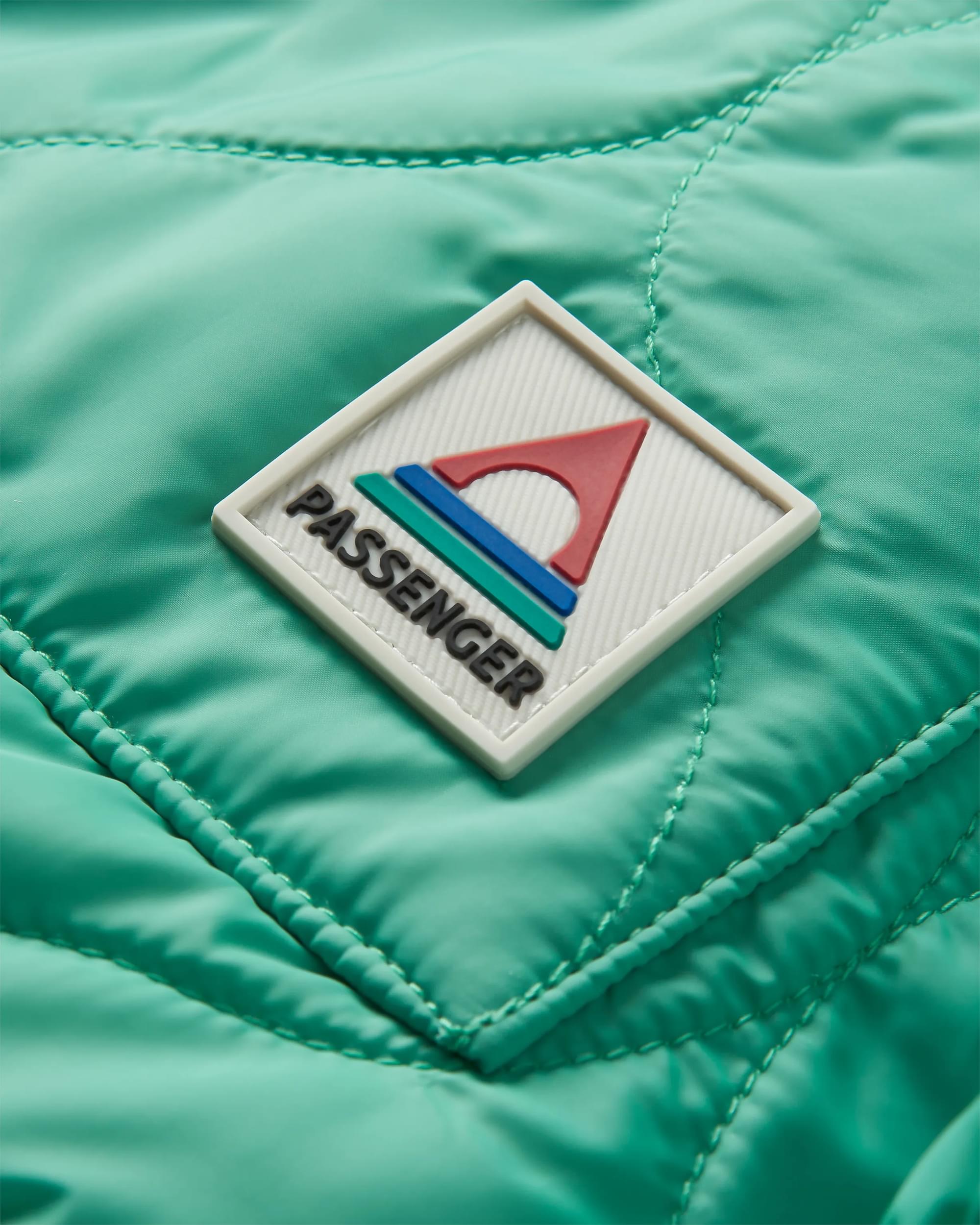 Earthy Recycled Sherpa Lined Insulated Jacket - Green Spruce - Flatlay