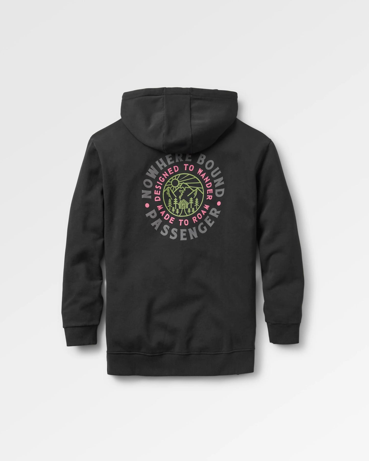 In The Woods Hoodie - Black - Flatlay