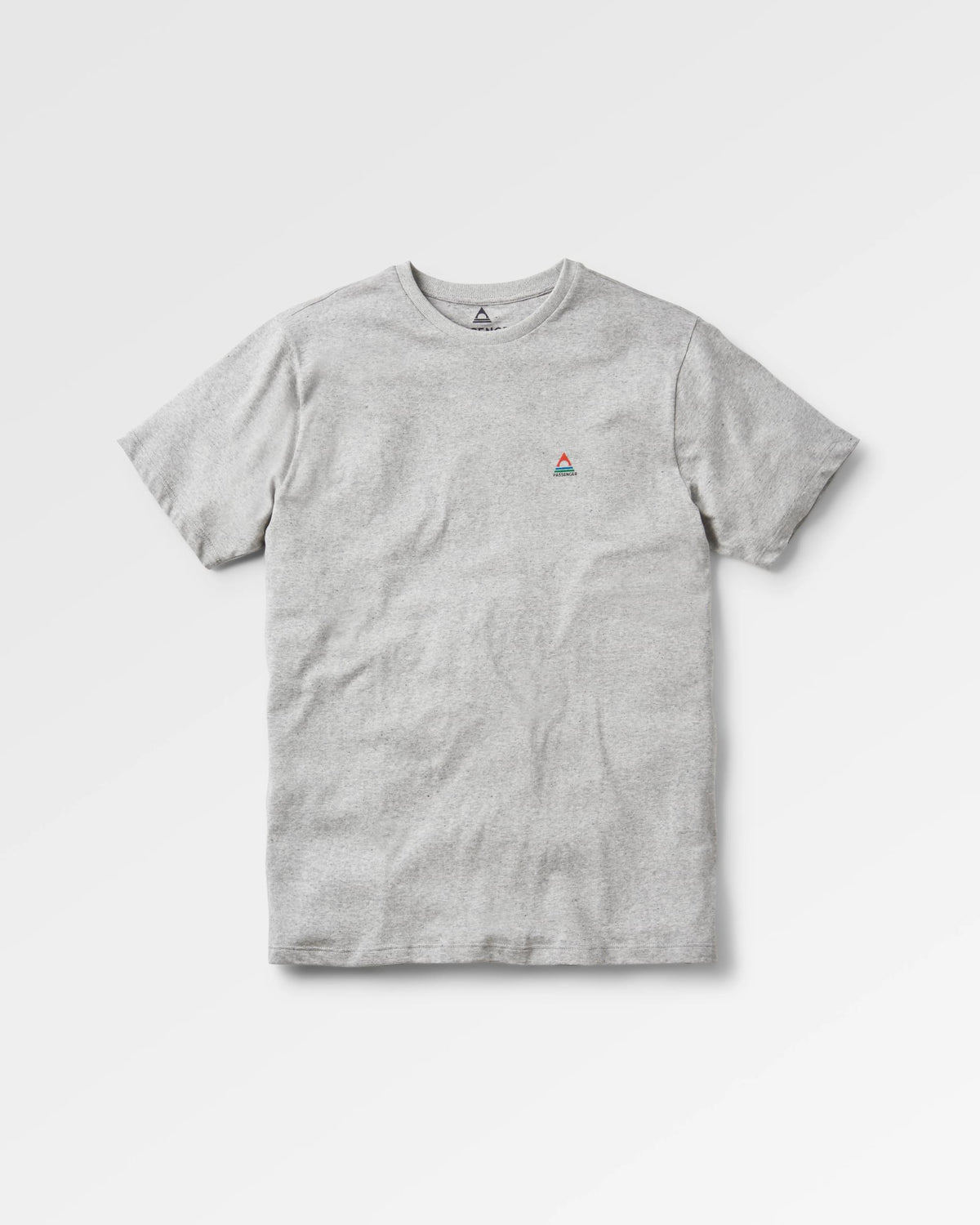 Classic Logo Organic Cotton T-Shirt - Mid Grey Marl - Flatlay