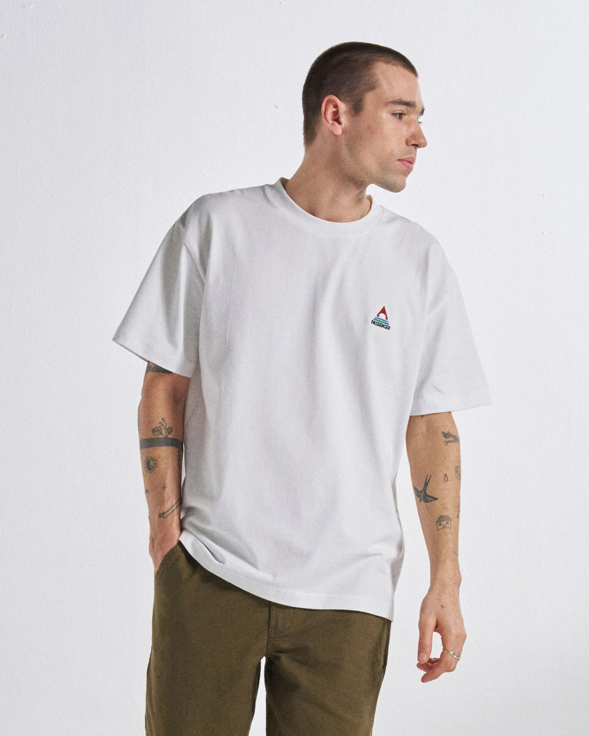 Vita Relaxed Fit T-Shirt - White - Studio Model