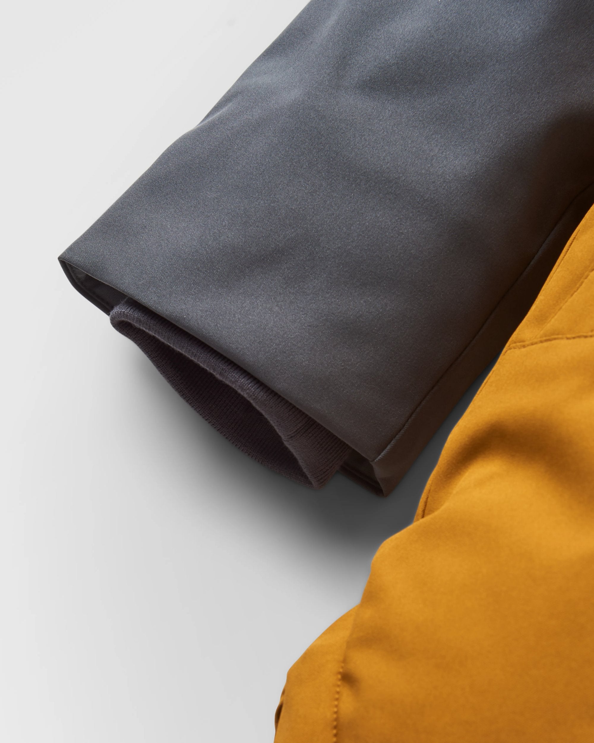 Lumi Colour Block Parka - Golden Brown - Flatlay