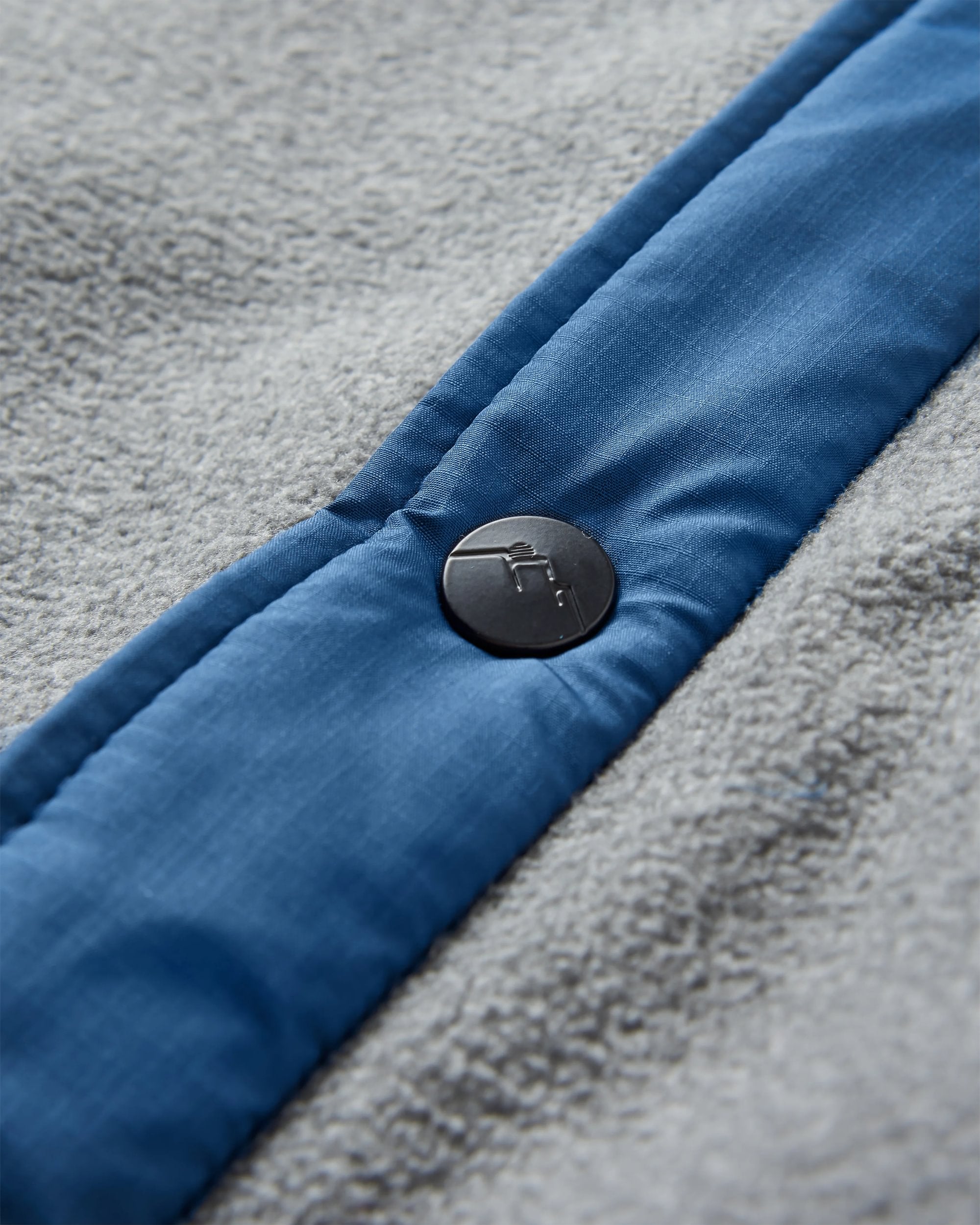 Firelight Sherpa Lined Overshirt - Grey Marl - Flatlay