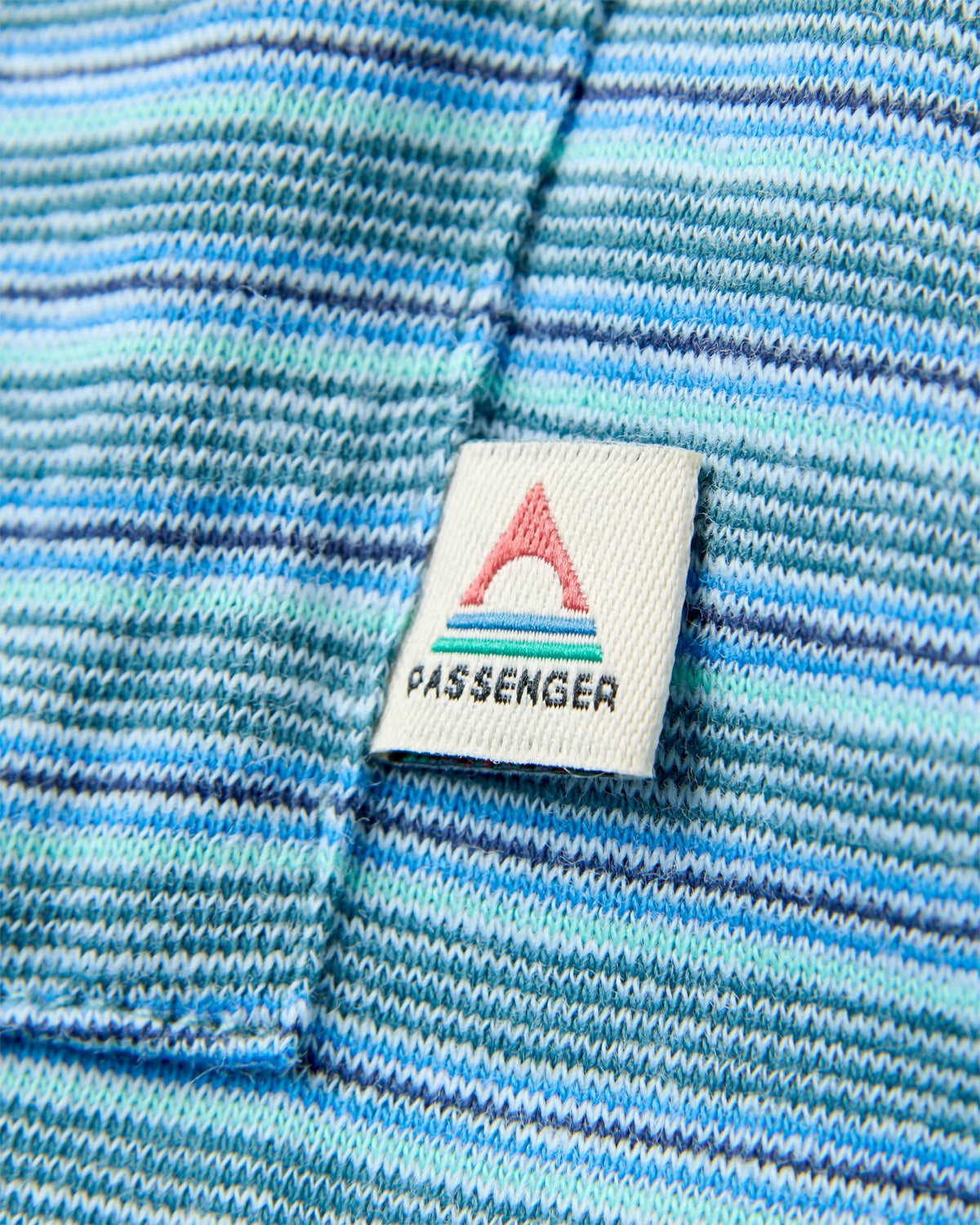 Sunscape Stripe Pocket T-Shirt - Mediterranean - Flatlay