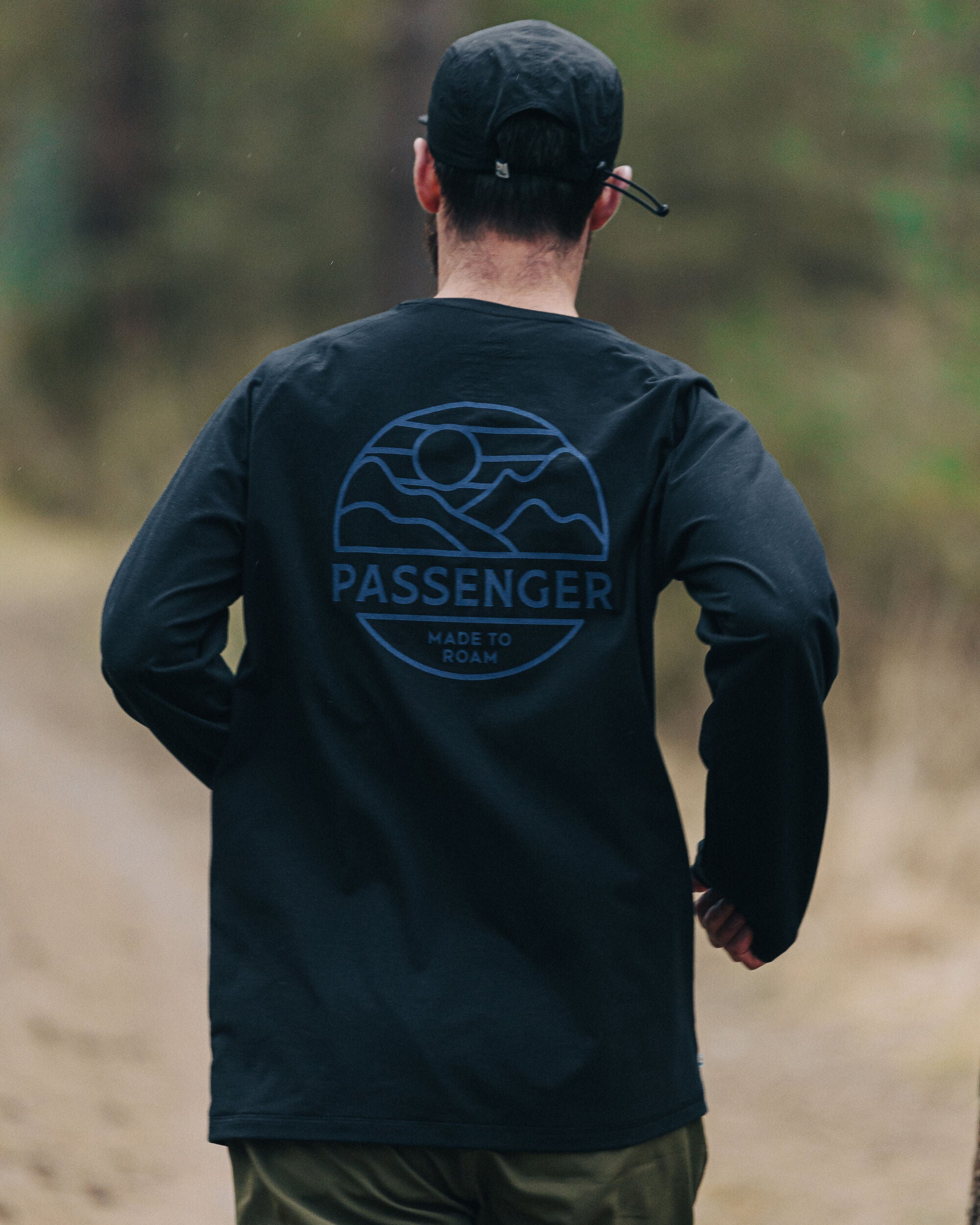 Sedona Recycled Active LS T-Shirt - Black - Lifestyle