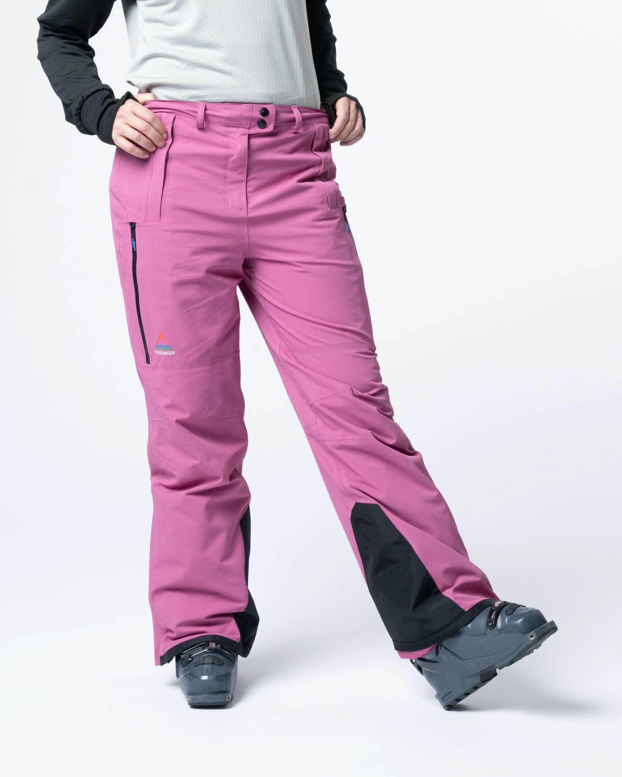 Snowscape Women's Recycled Pant - Mauve Haze - Flatlay