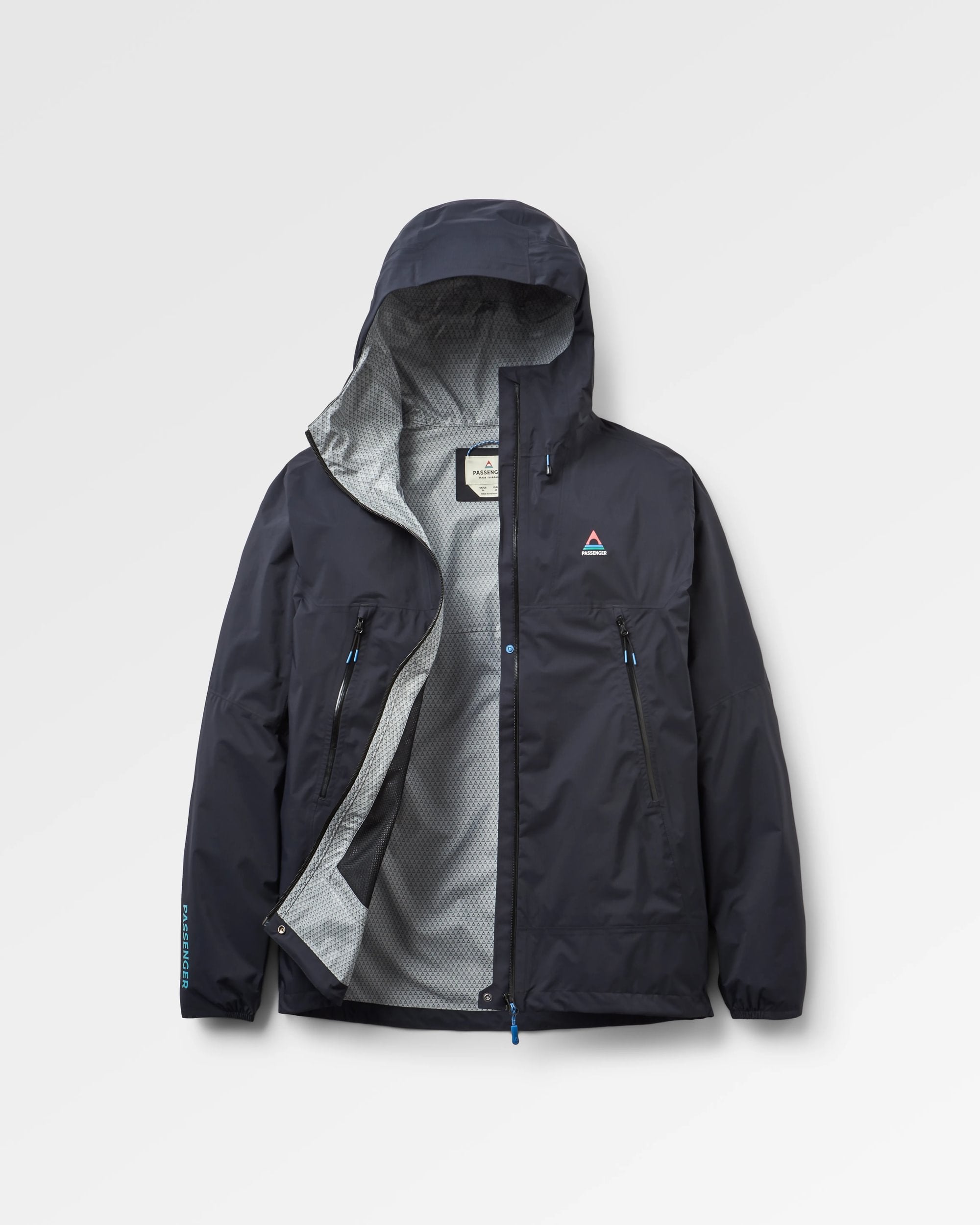 Trailscape Light Men's Waterproof Jacket - Black - Flatlay