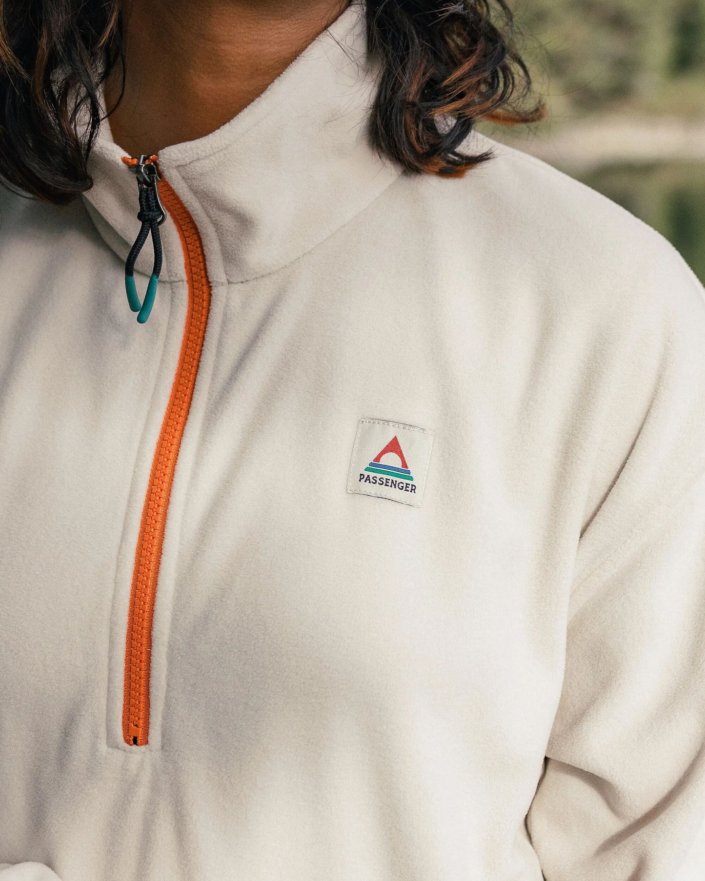 Ayla Recycled Micro Polartec® Fleece - Vintage White - Lifestyle