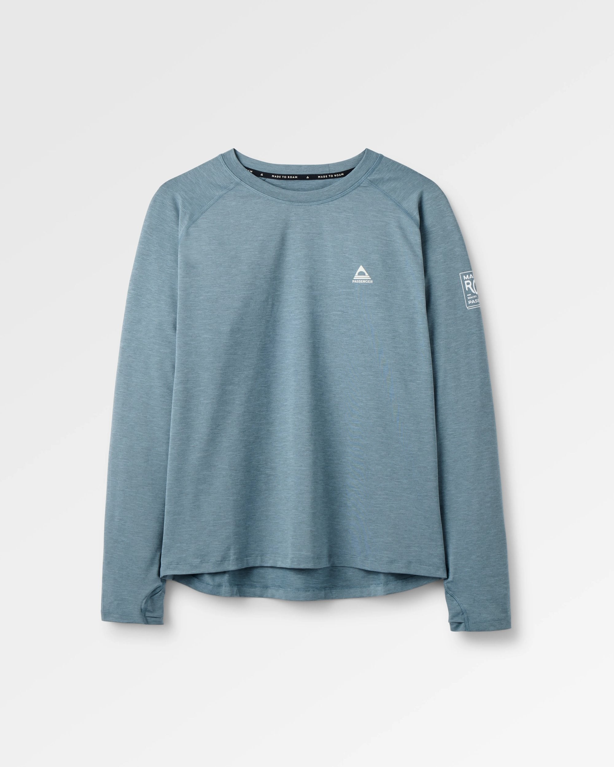 Light Ray Lightweight UPF50 LS T-Shirt - Storm Grey Marl - Flatlay