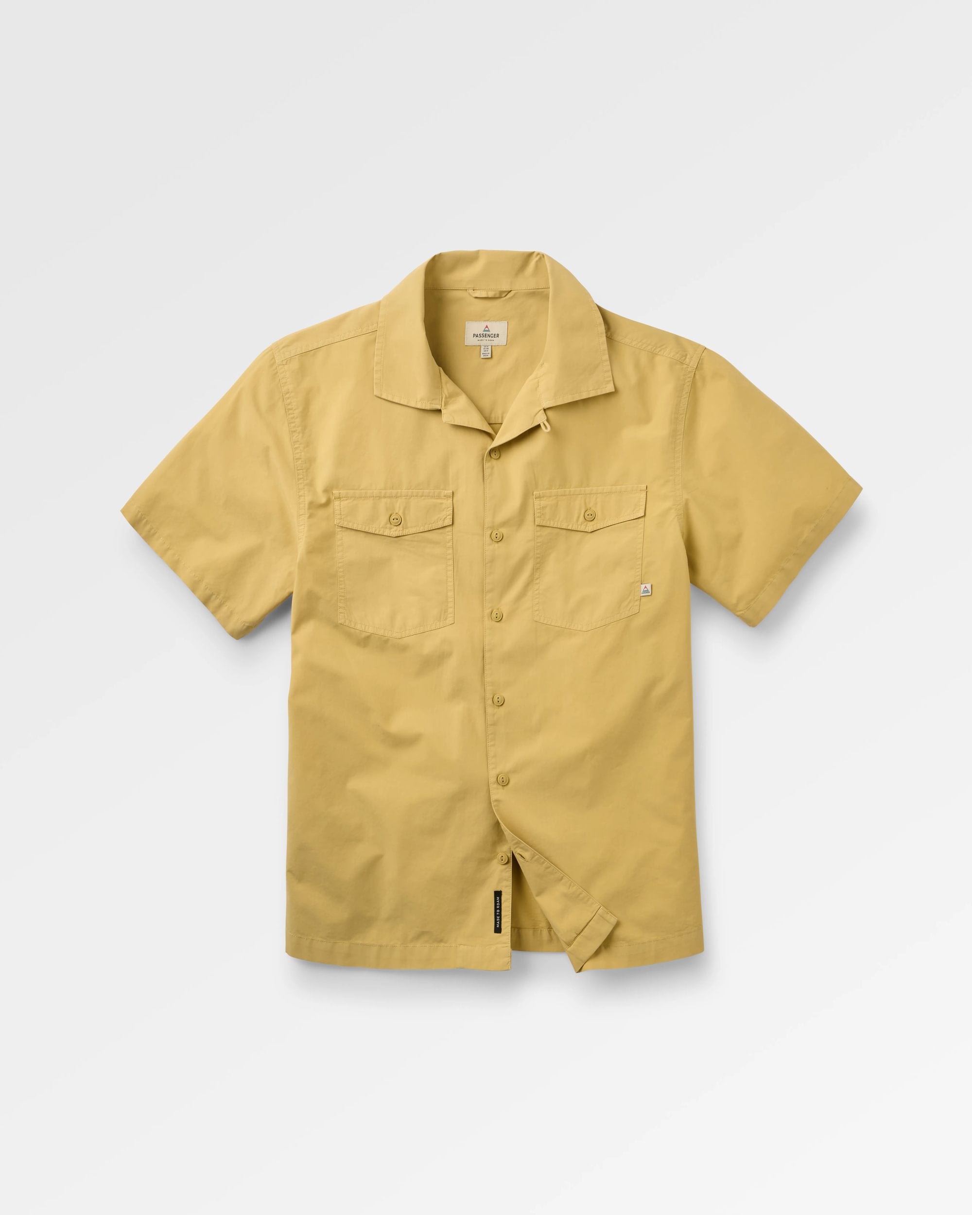 Acreage Organic Cotton Shirt - Warm Beige - Flatlay