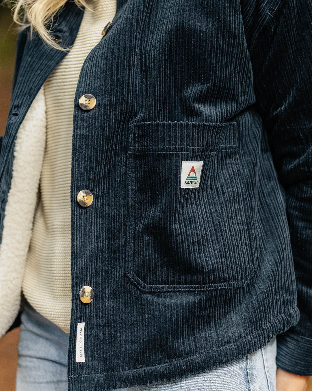 Flint Corduroy Overshirt - Deep Navy - Lifestyle