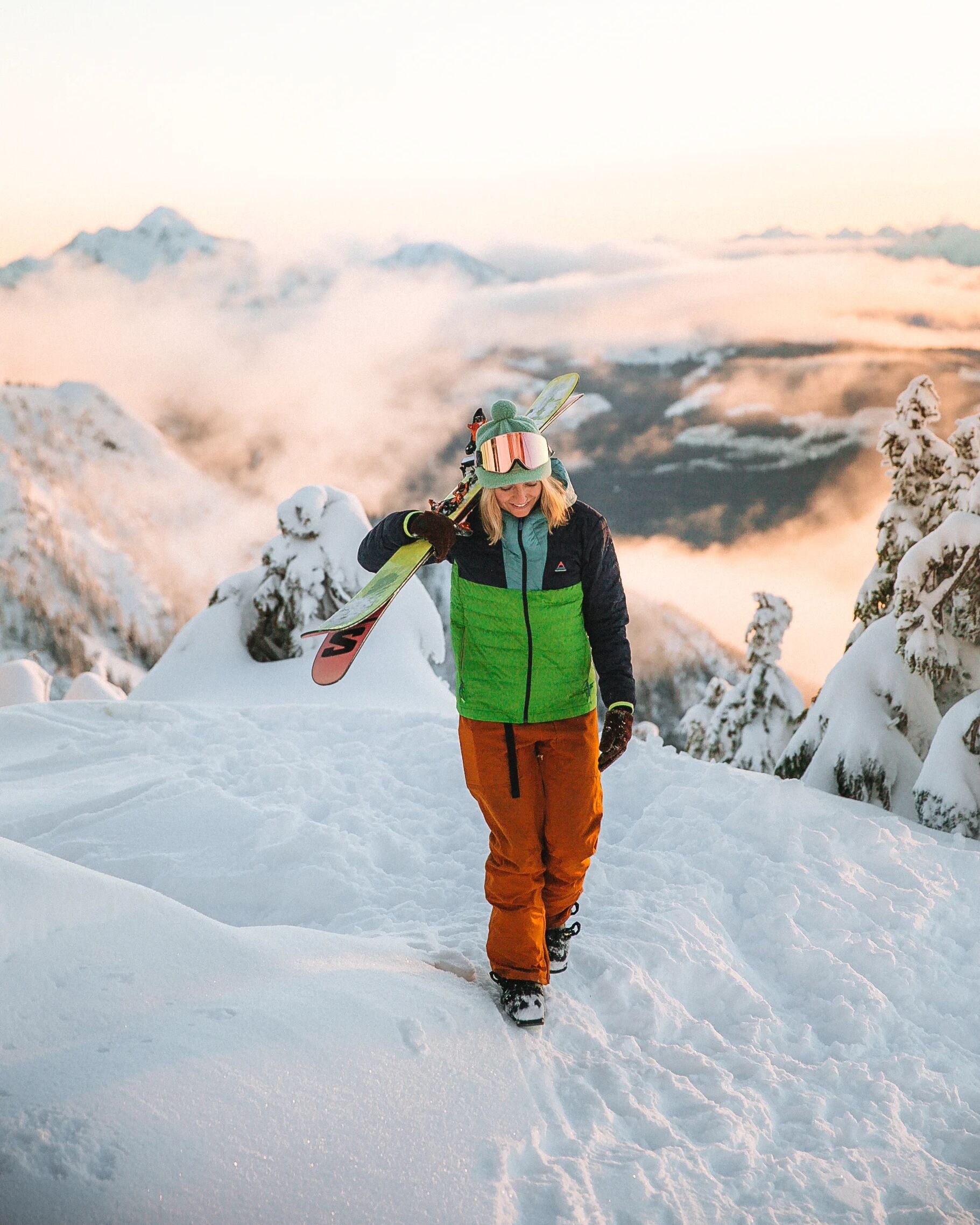 Northstar Down Recycled Jacket -  Rich Navy/Pear Green/Arctic - Lifestyle