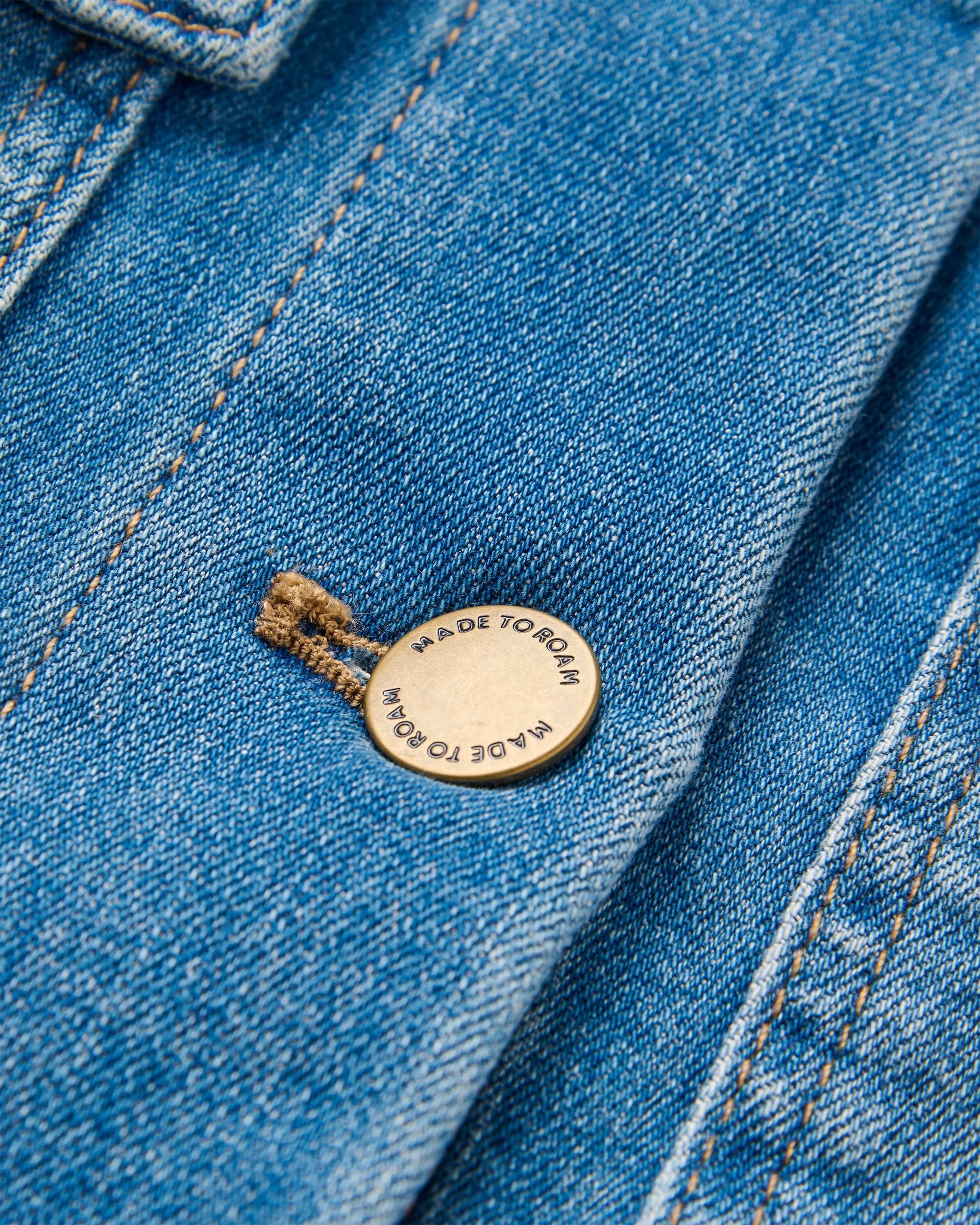 Stella Denim LS Shirt - Light Wash Denim - Flatlay