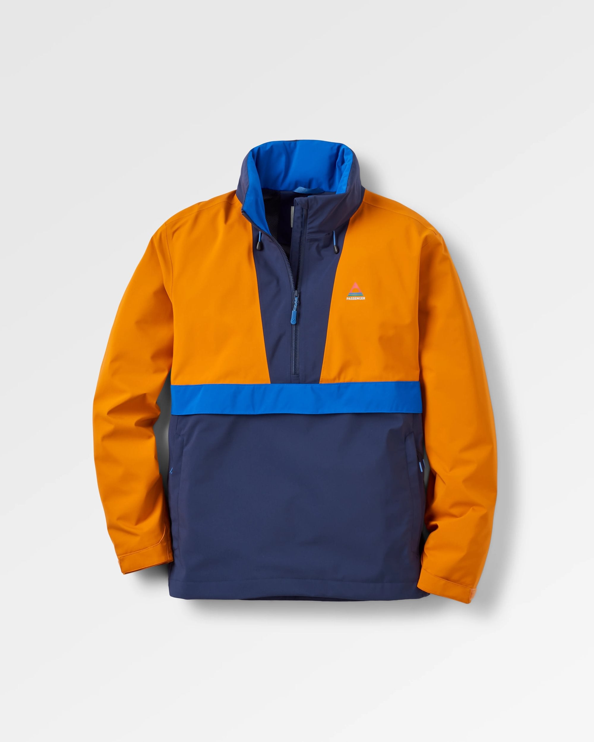 Skyline Recycled Waterproof Anorak - Sunrise Orange - Flatlay