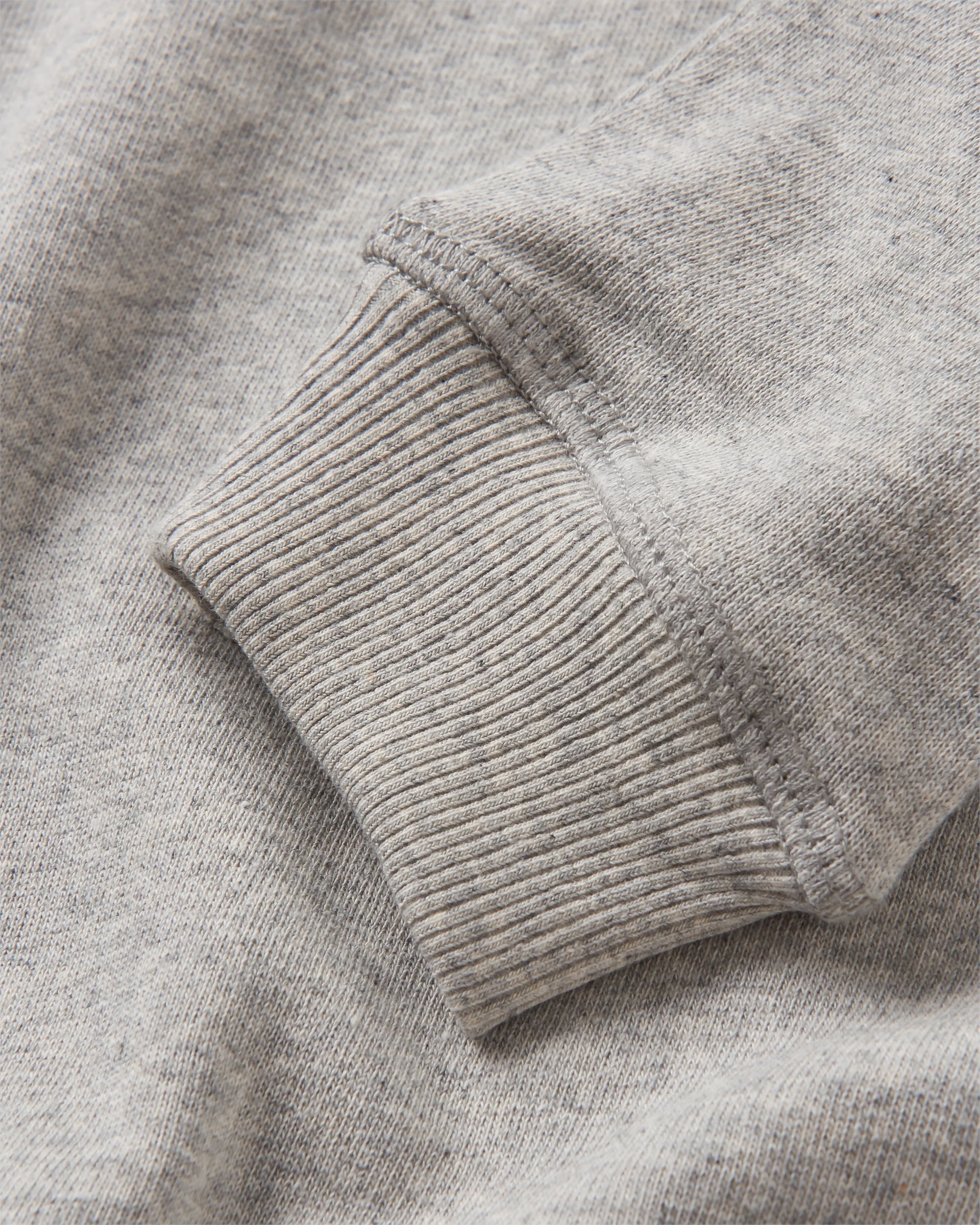 Breathe Recycled Cotton Sweatshirt - Mid Grey Marl - Flatlay