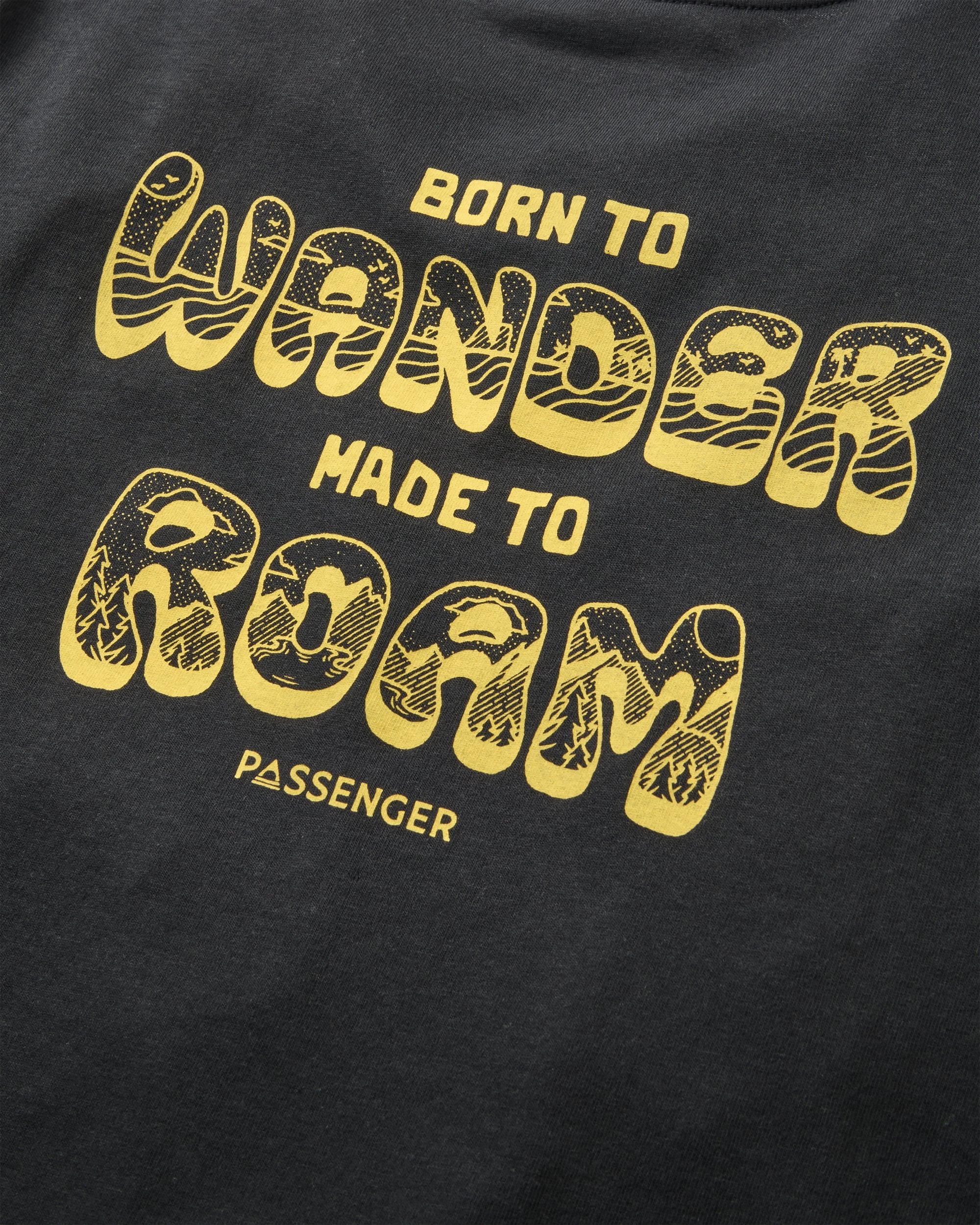 Woodcut T-Shirt - Black - Flatlay