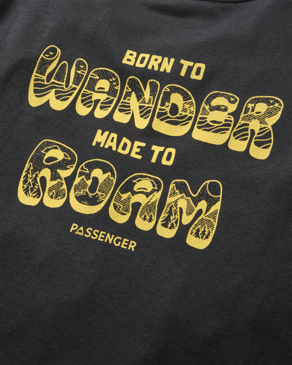 Woodcut T-Shirt - Black - Flatlay