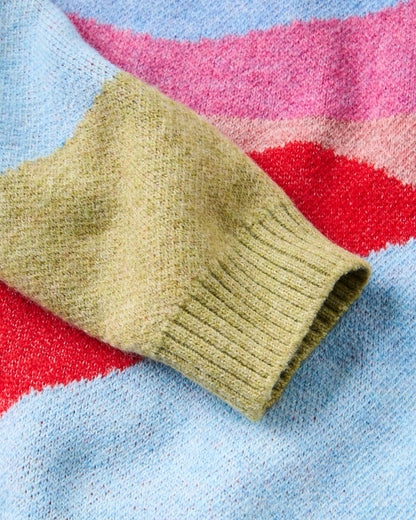 Scenic Knitted Cardigan - Scenic Dusty Olive - Flatlay