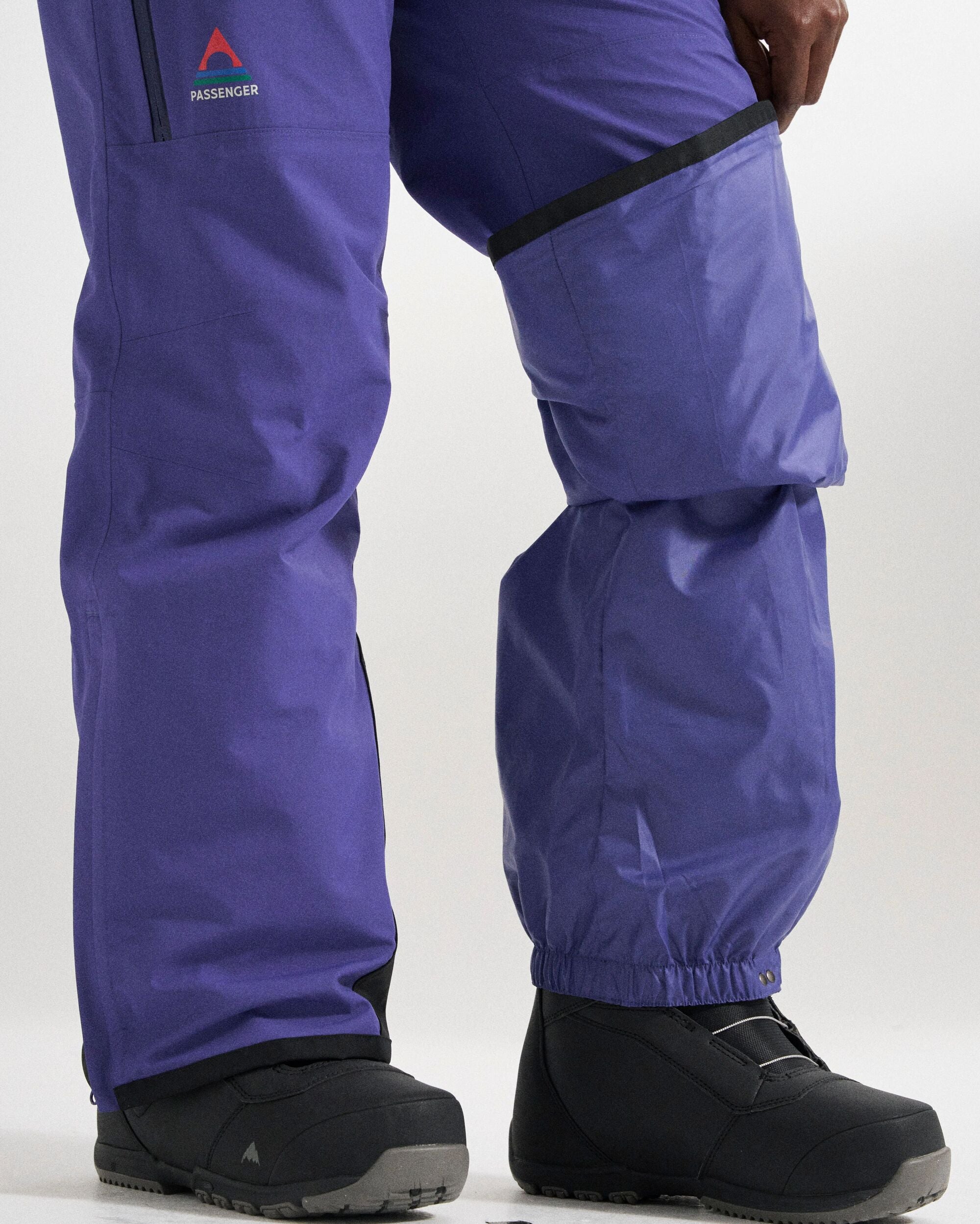 Snowscape Women's Recycled Pant - Purple Indigo - Studio Model