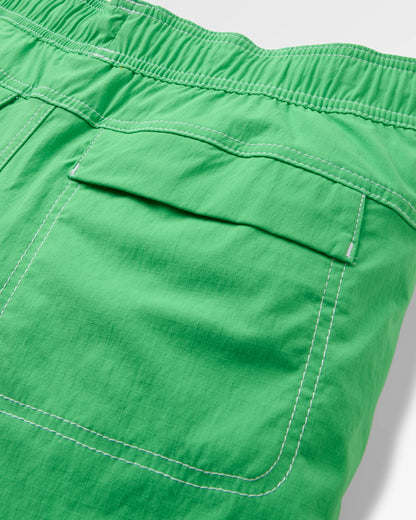 Searcher Longer Line Boardshort - True Green - Flatlay