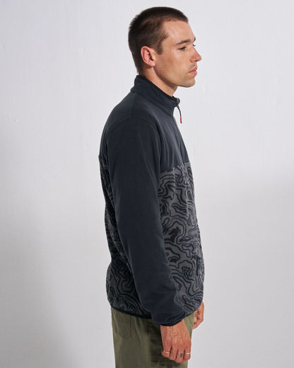 Set Off Polartec® Full Zip Fleece - Strata Swirl Black - Studio Model