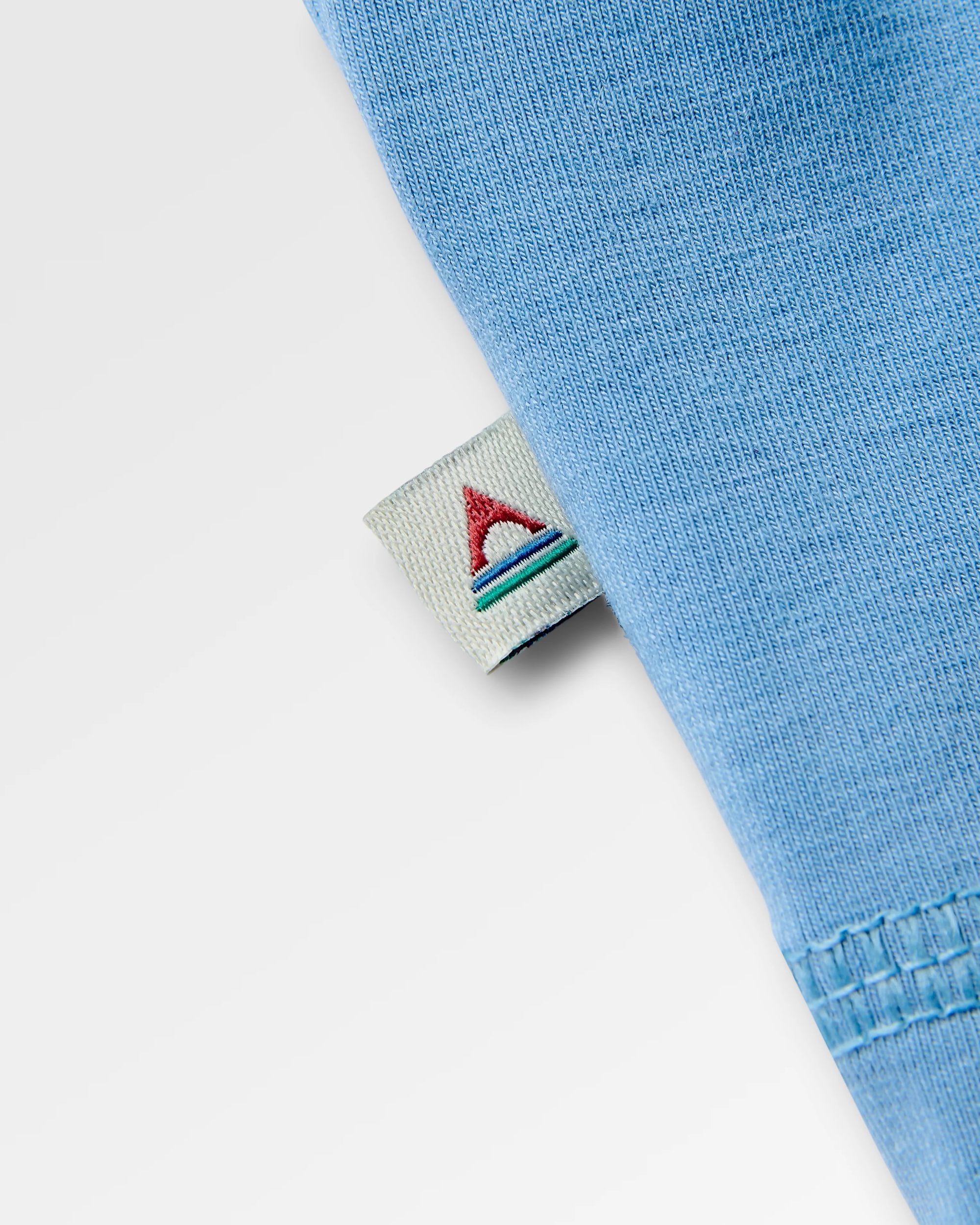 Sedona Recycled Active T-Shirt - Faded Denim - Flatlay