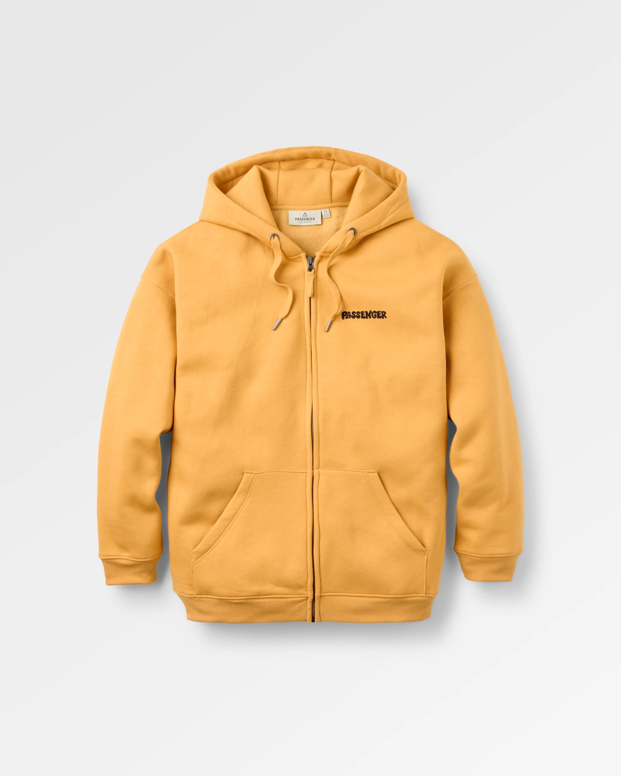 Reflect Full Zip Hoodie - Spruce Yellow - Flatlay